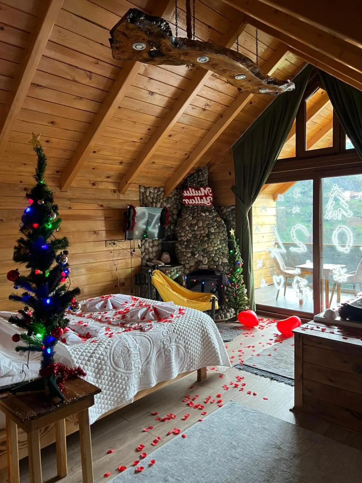 Bed in Peruma otel bungalov