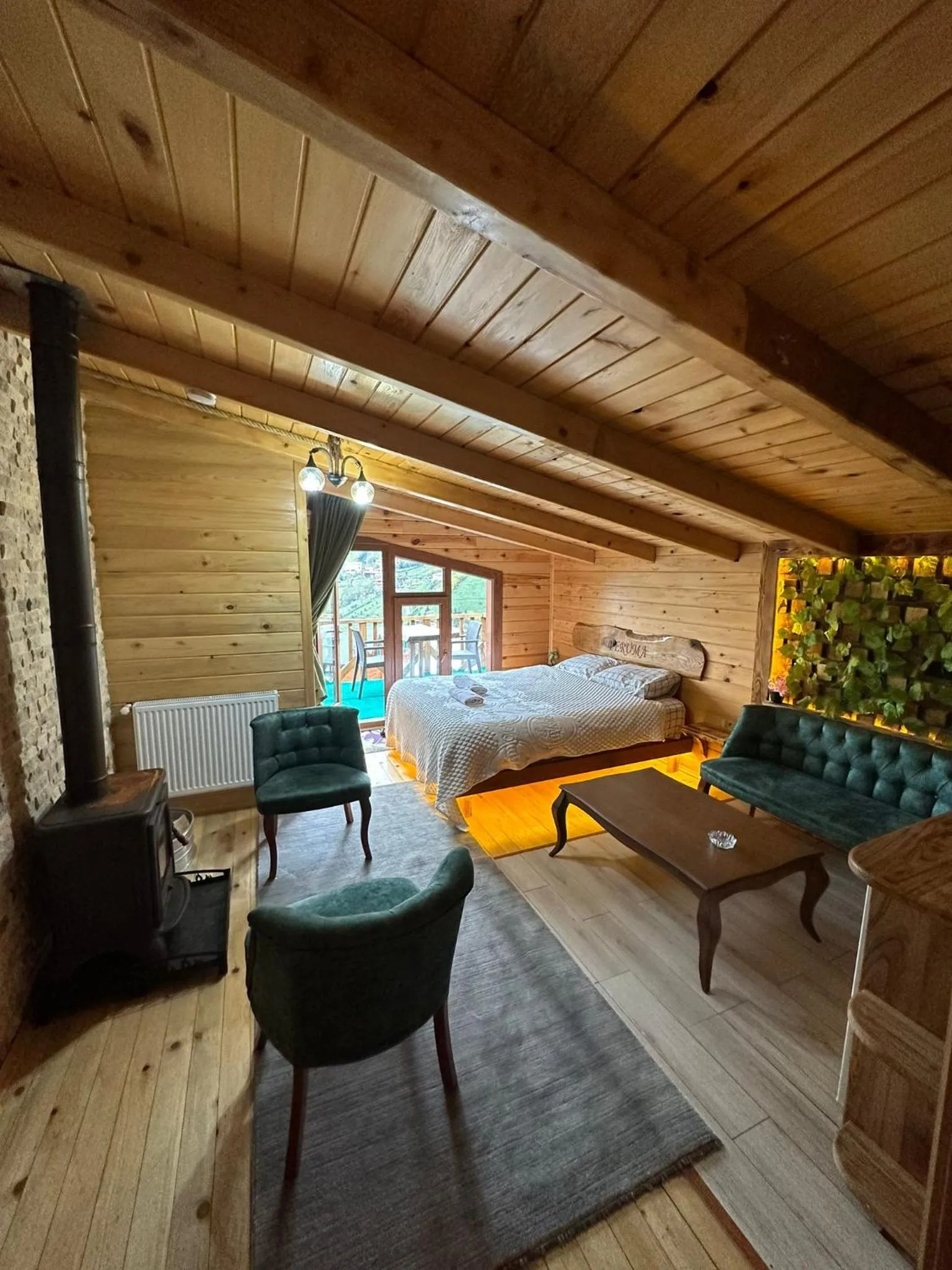 Bed in Peruma otel bungalov