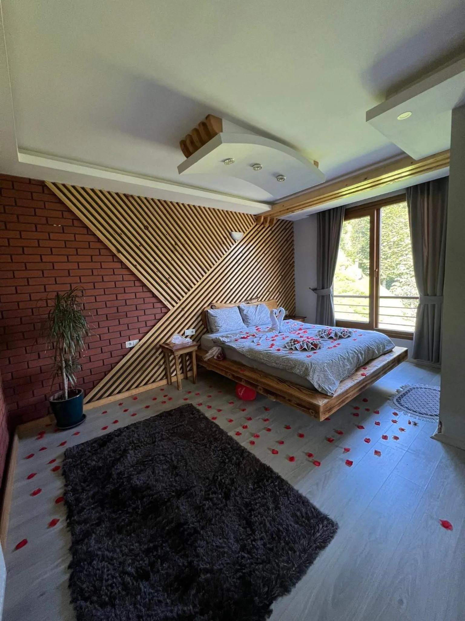 Bed in Peruma otel bungalov