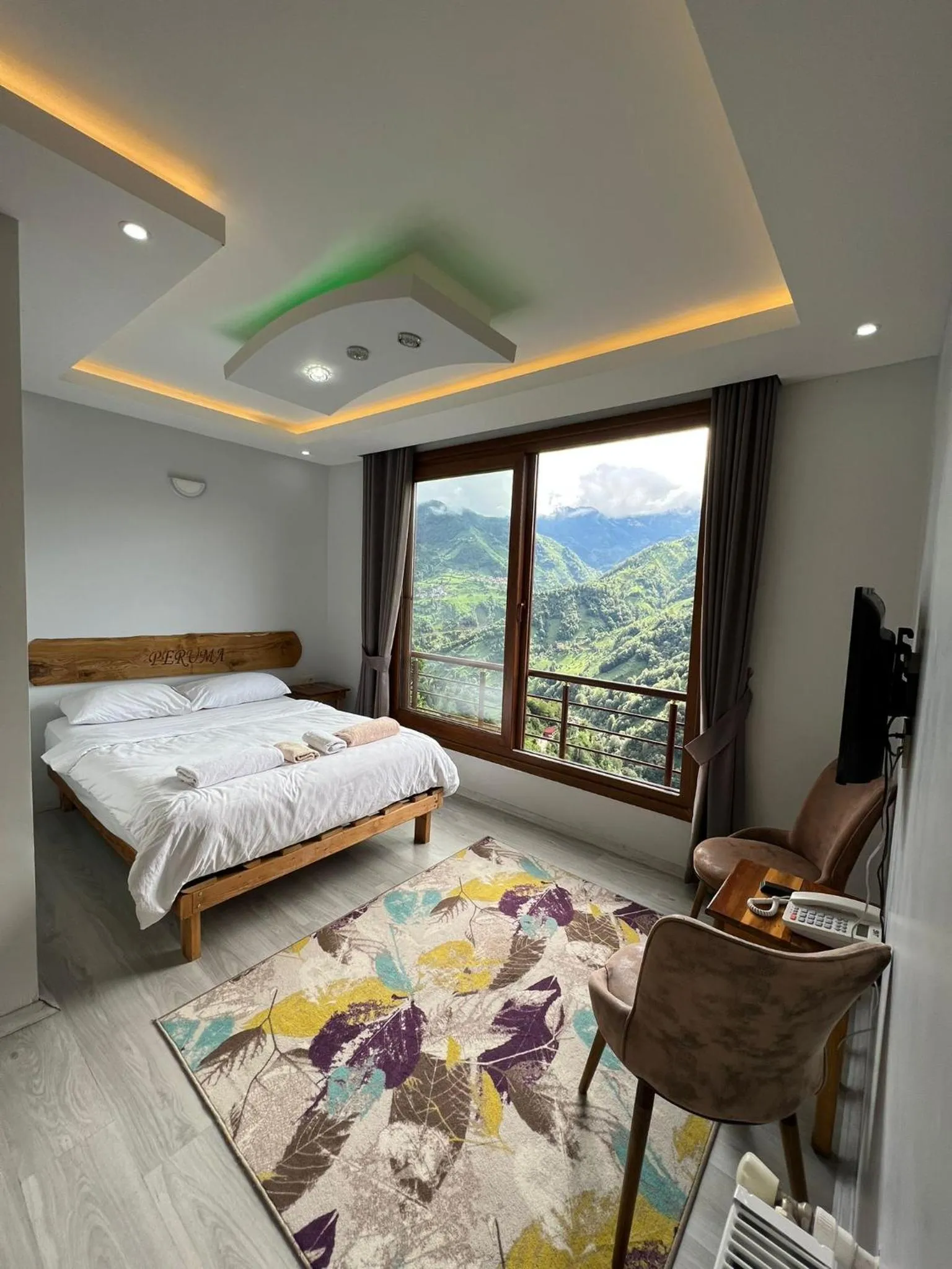 Bed in Peruma otel bungalov