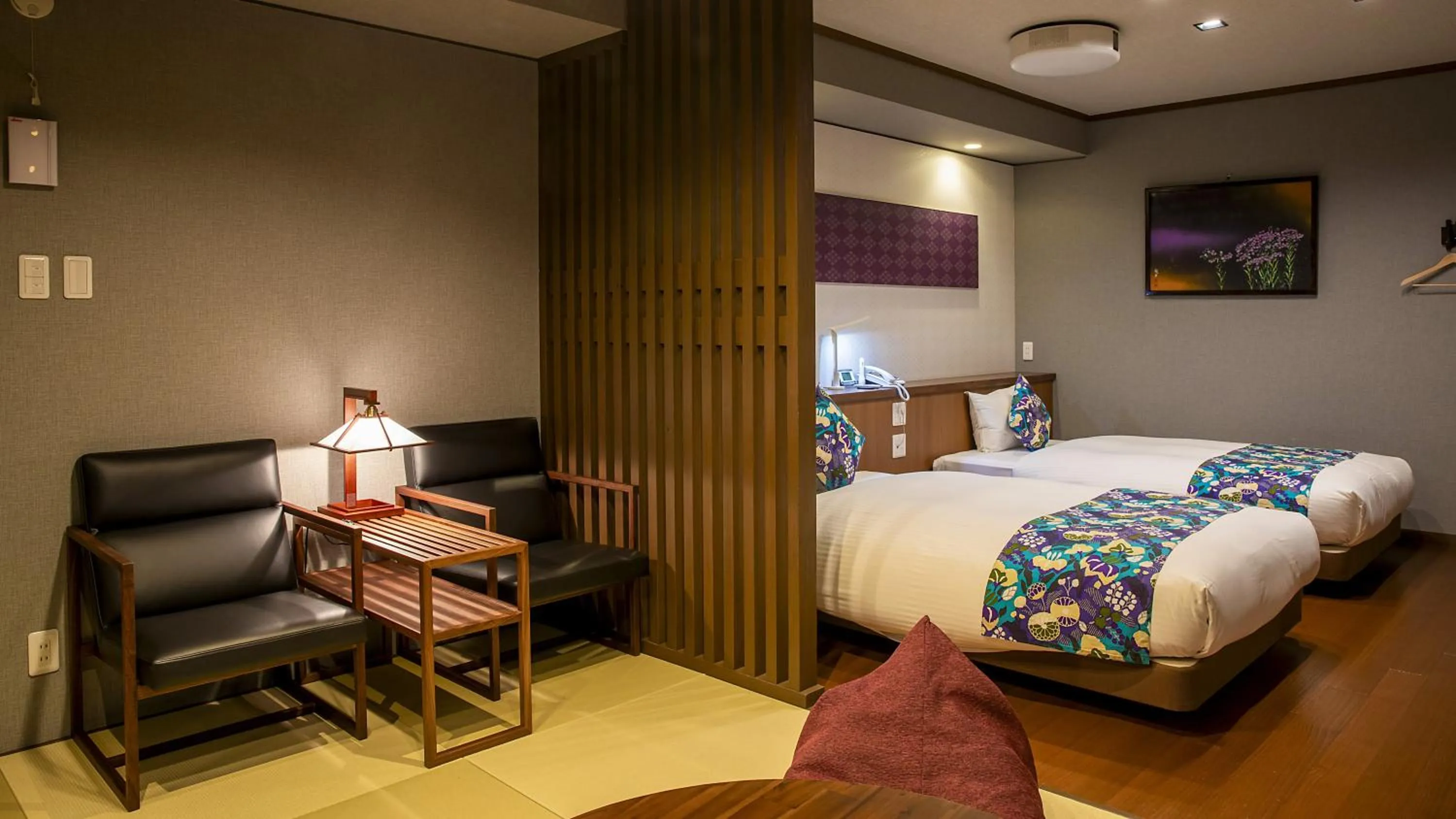 Bed in Hanare no yado Kamigakure