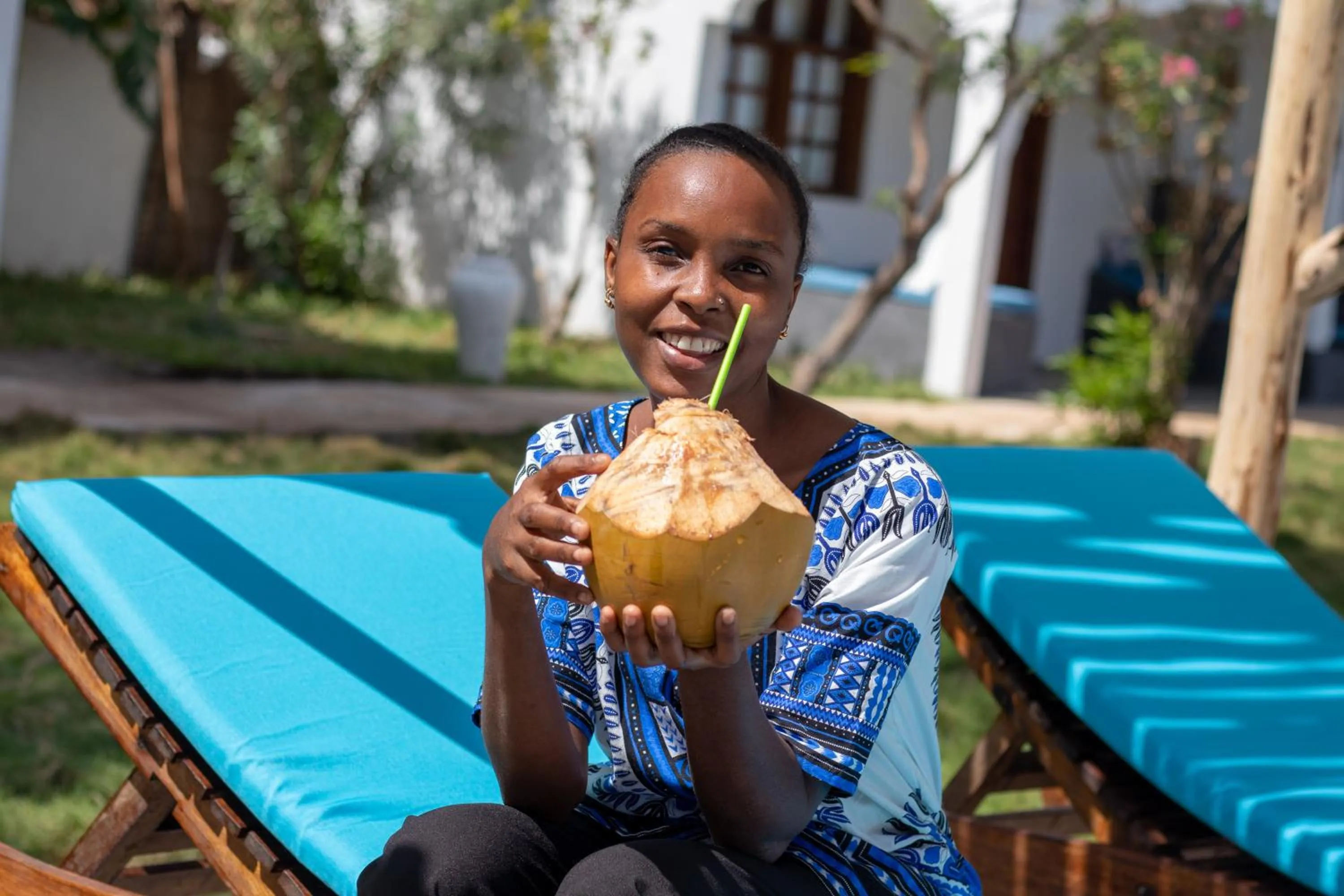 People in Nest Style Beach Hotel Zanzibar