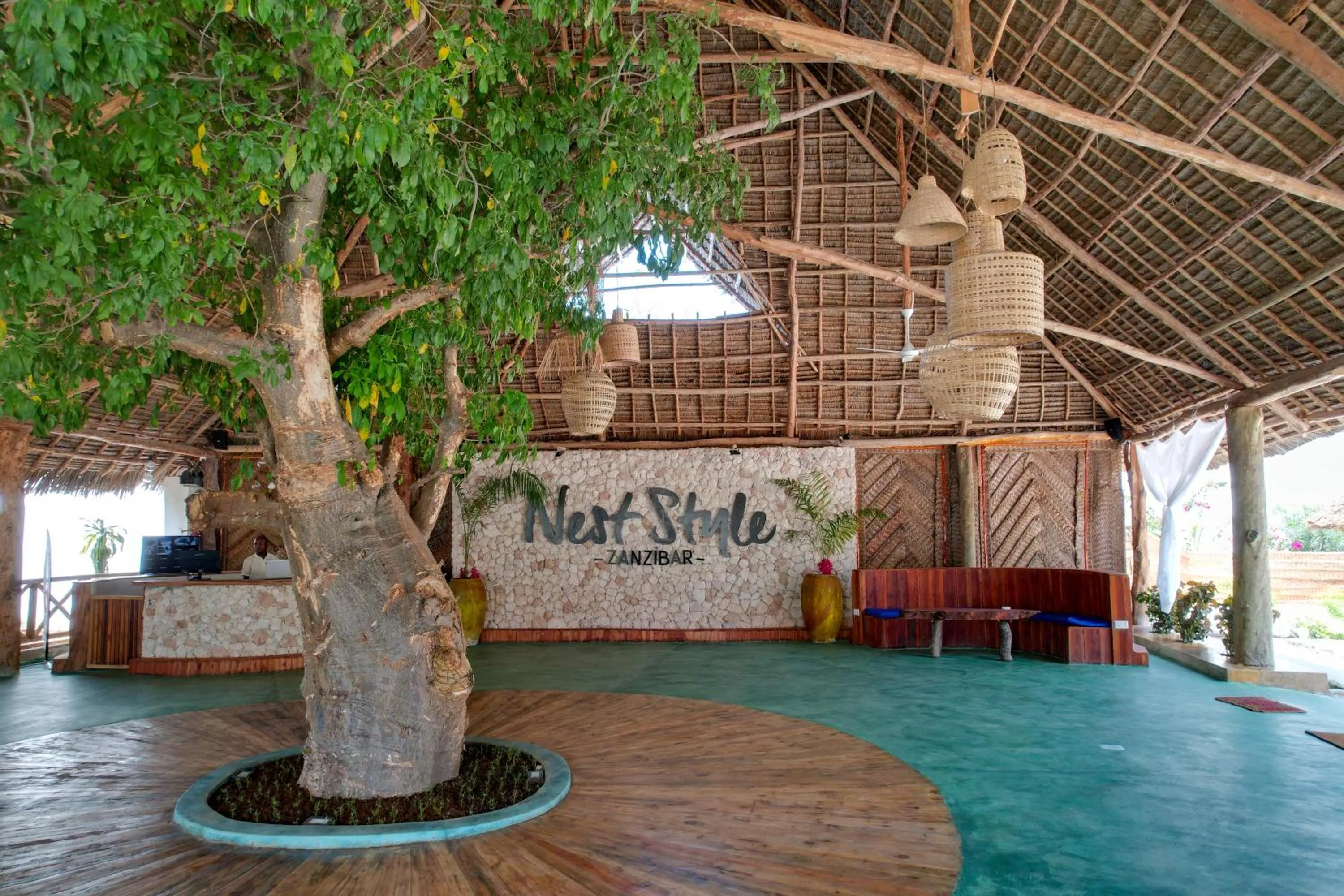 Lobby or reception in Nest Style Beach Hotel Zanzibar