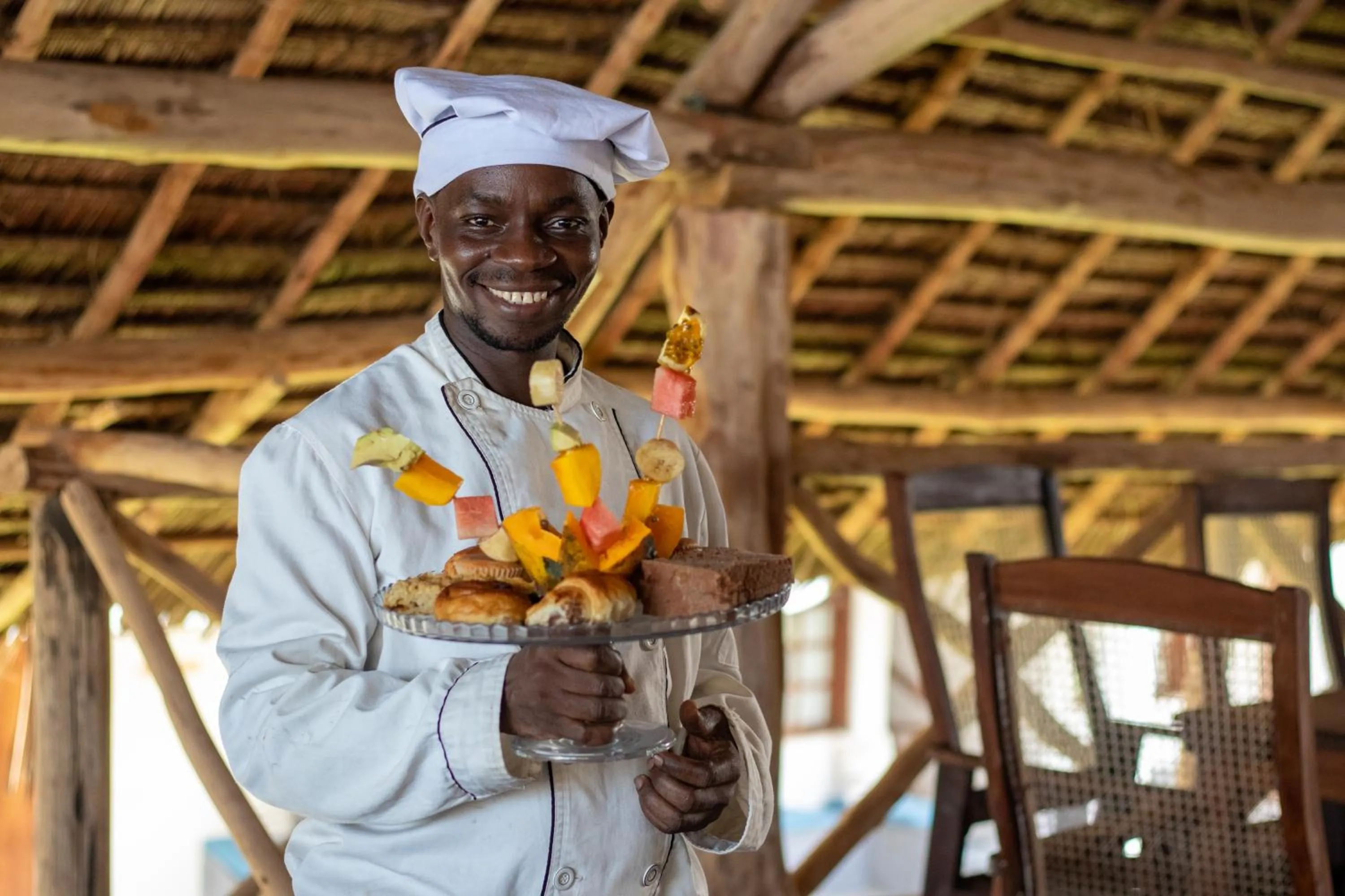 Staff in Nest Style Beach Hotel Zanzibar