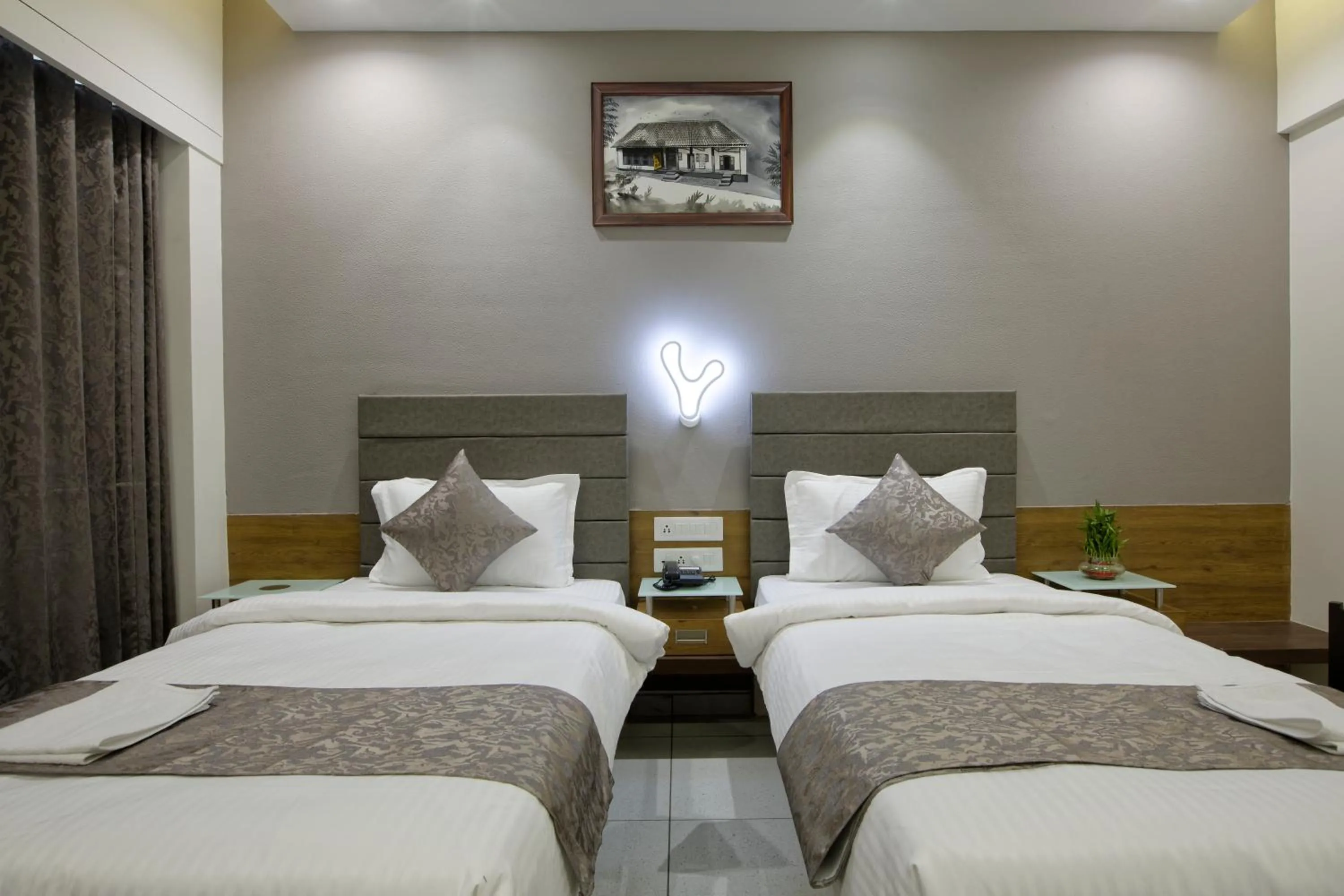 Bed in HOTEL AURELLIA