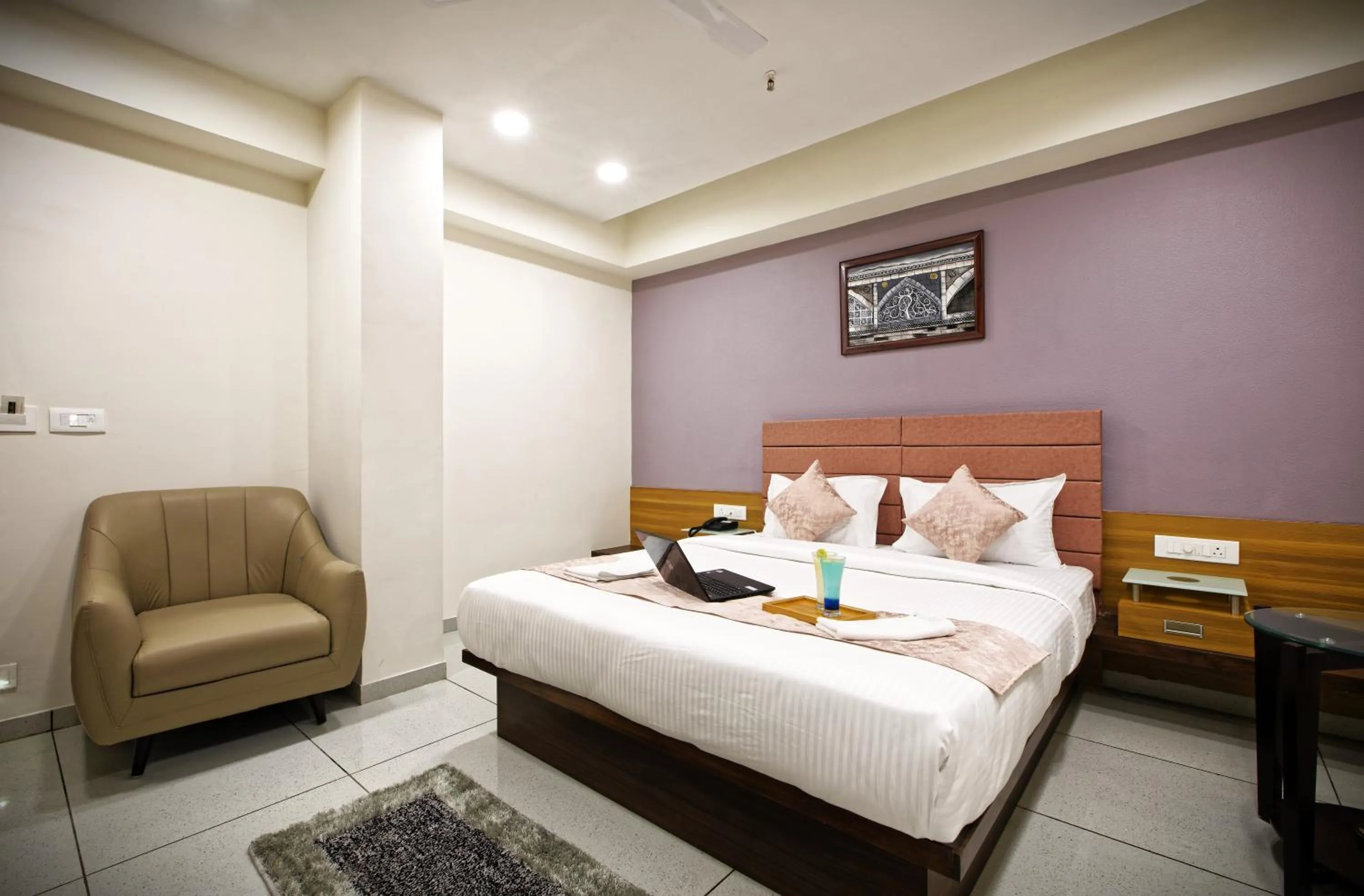 Bed in HOTEL AURELLIA