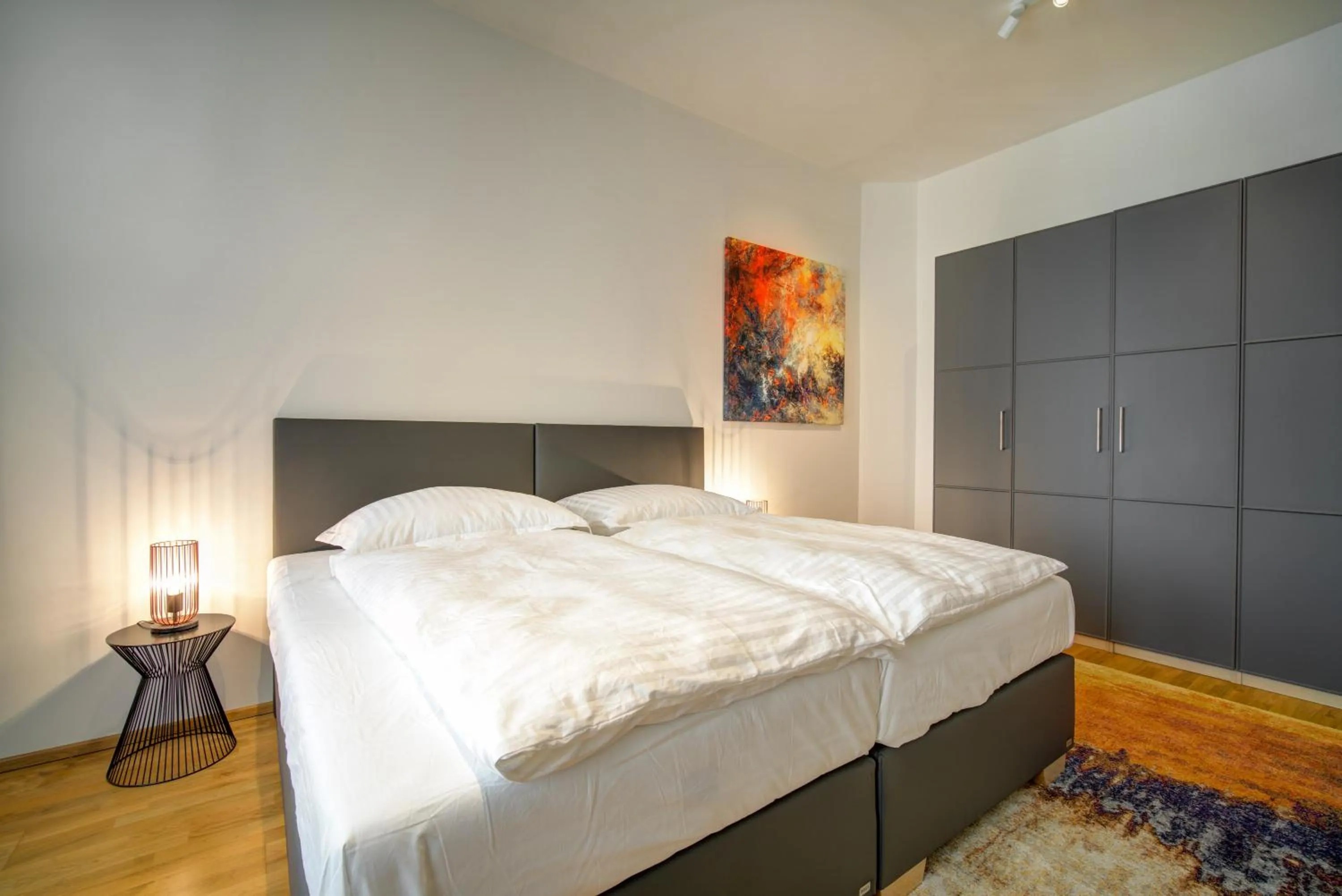 Bed in Bishop Apartments