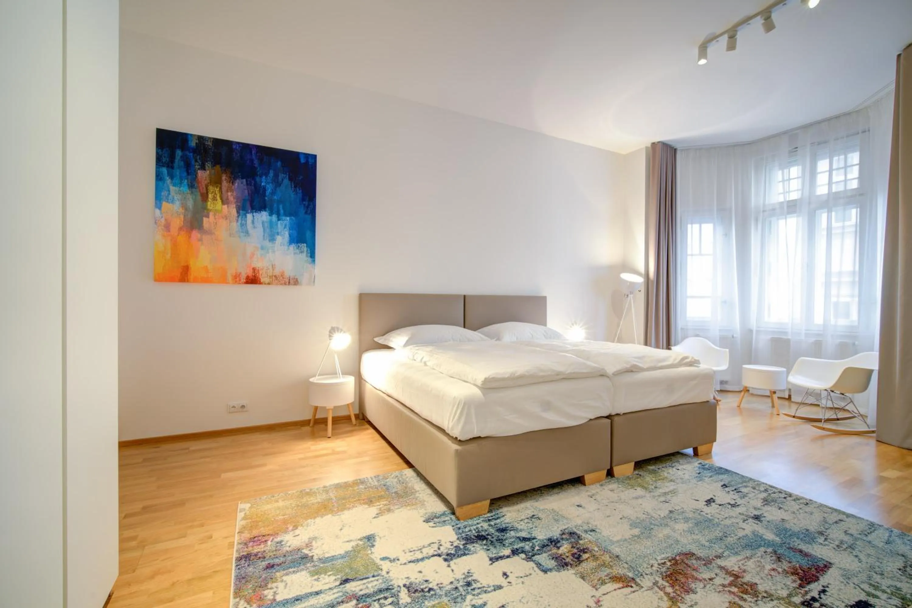 Bed in Bishop Apartments