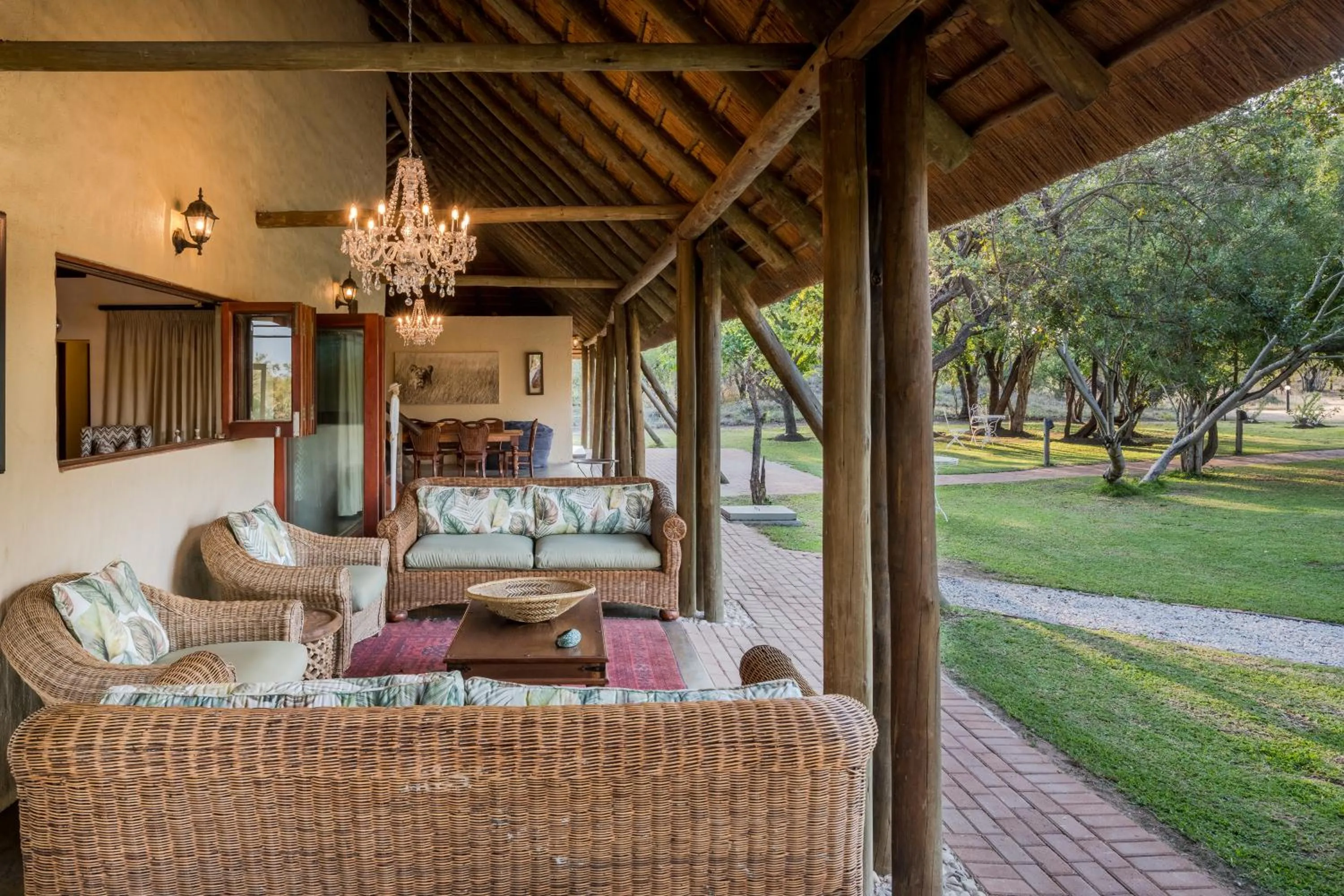 Patio in Tintswalo Safari