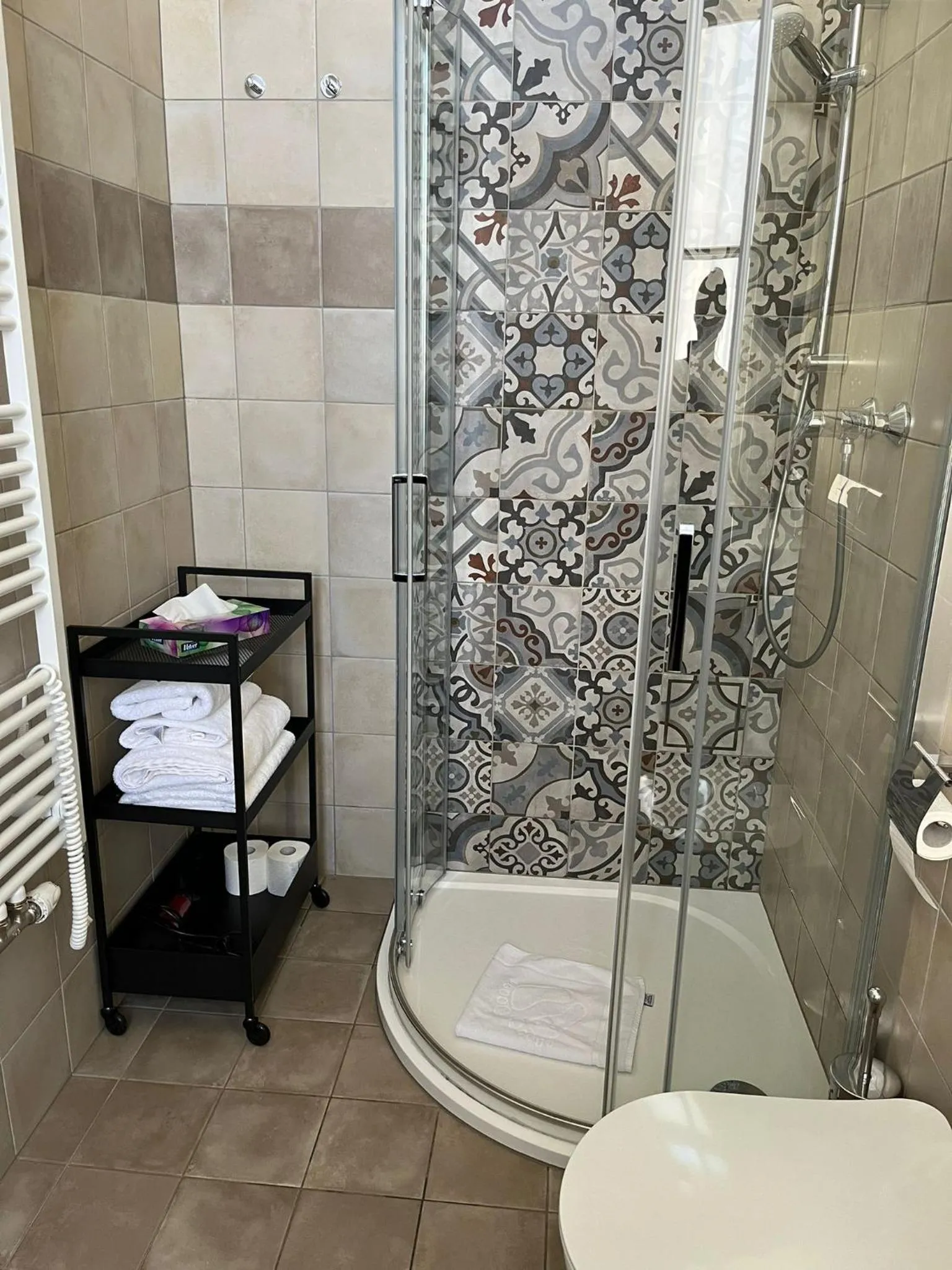 Shower in Palace Petrarca