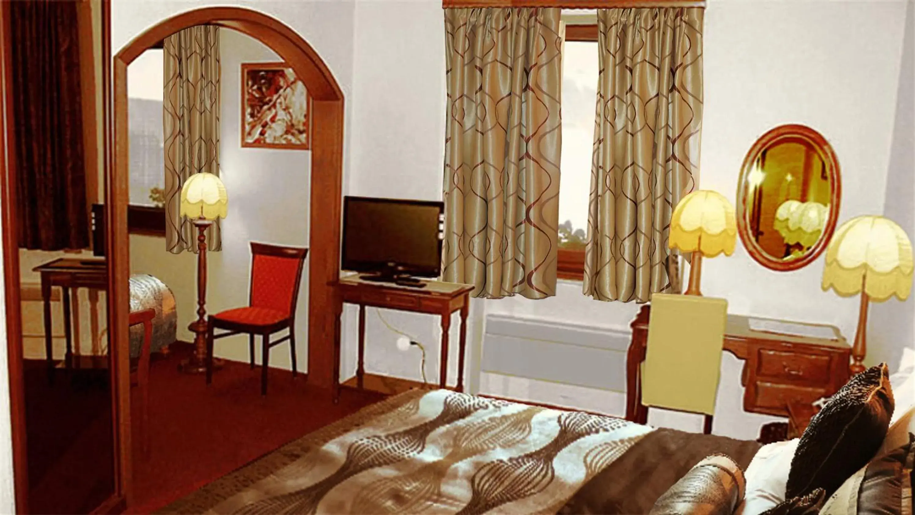 Twin Room in Hotel Restaurant Cristal Twin Room in Hotel Restaurant Cristal