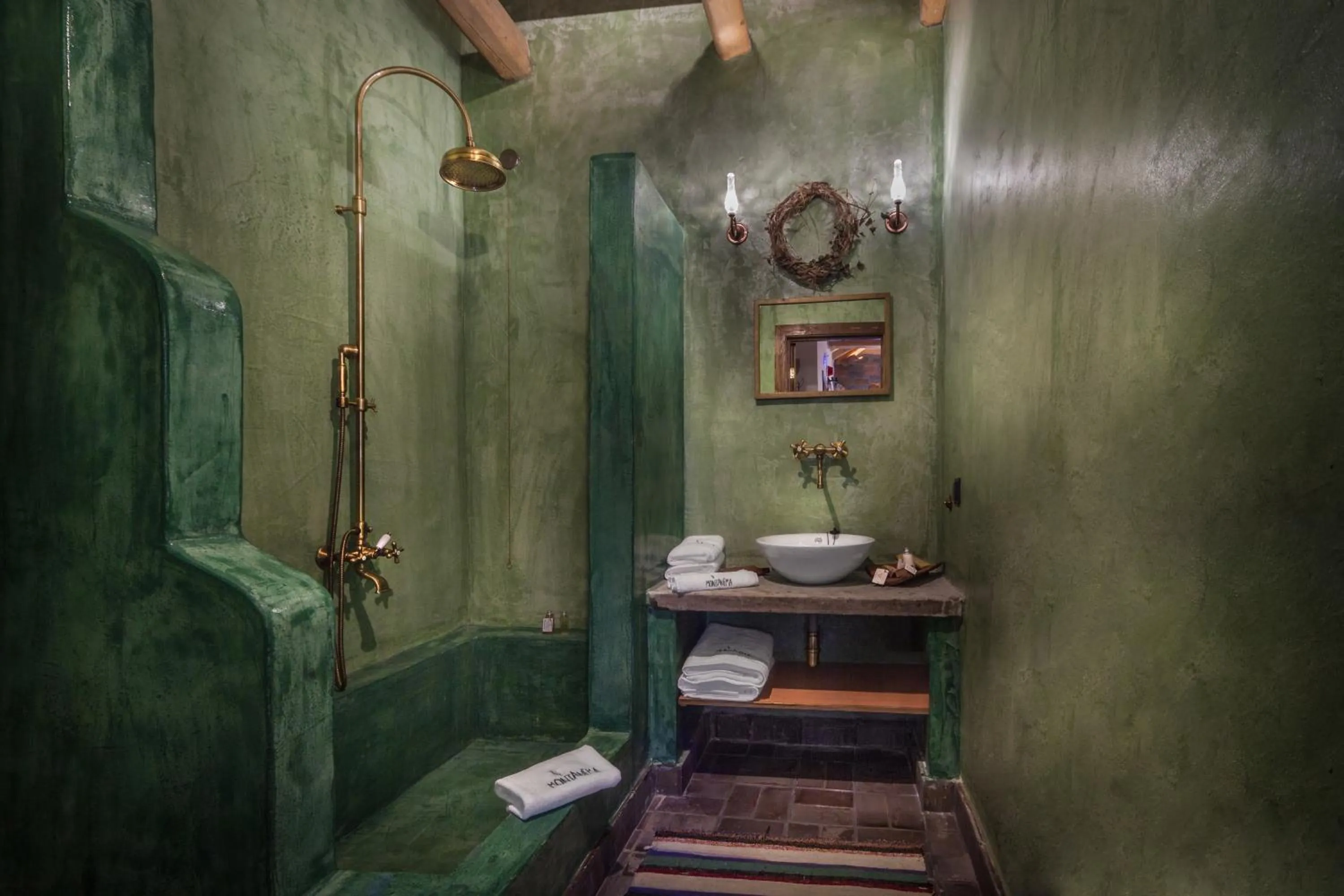 Shower in Montanema Handmade Village