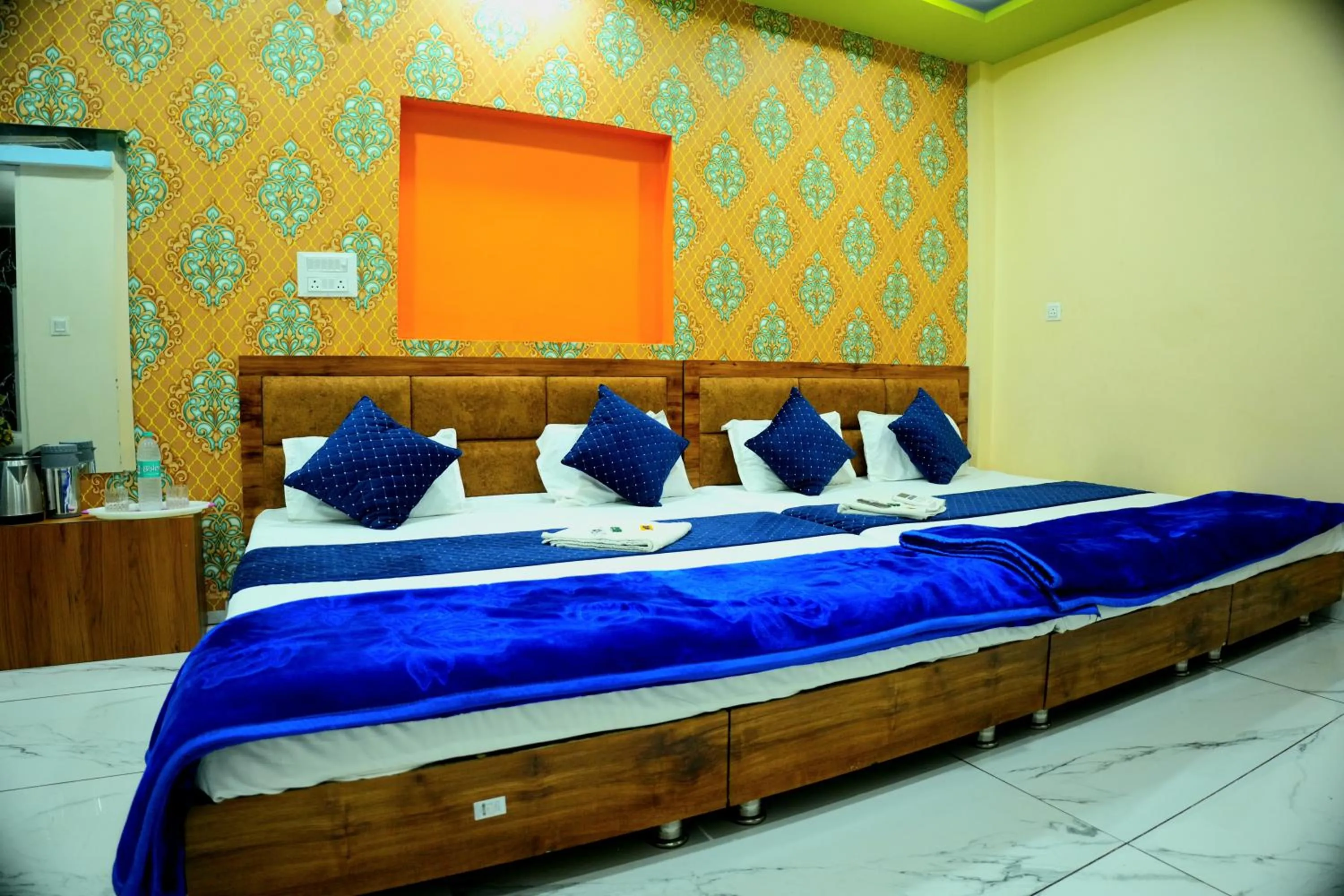 Bed in Hotel Ganraj