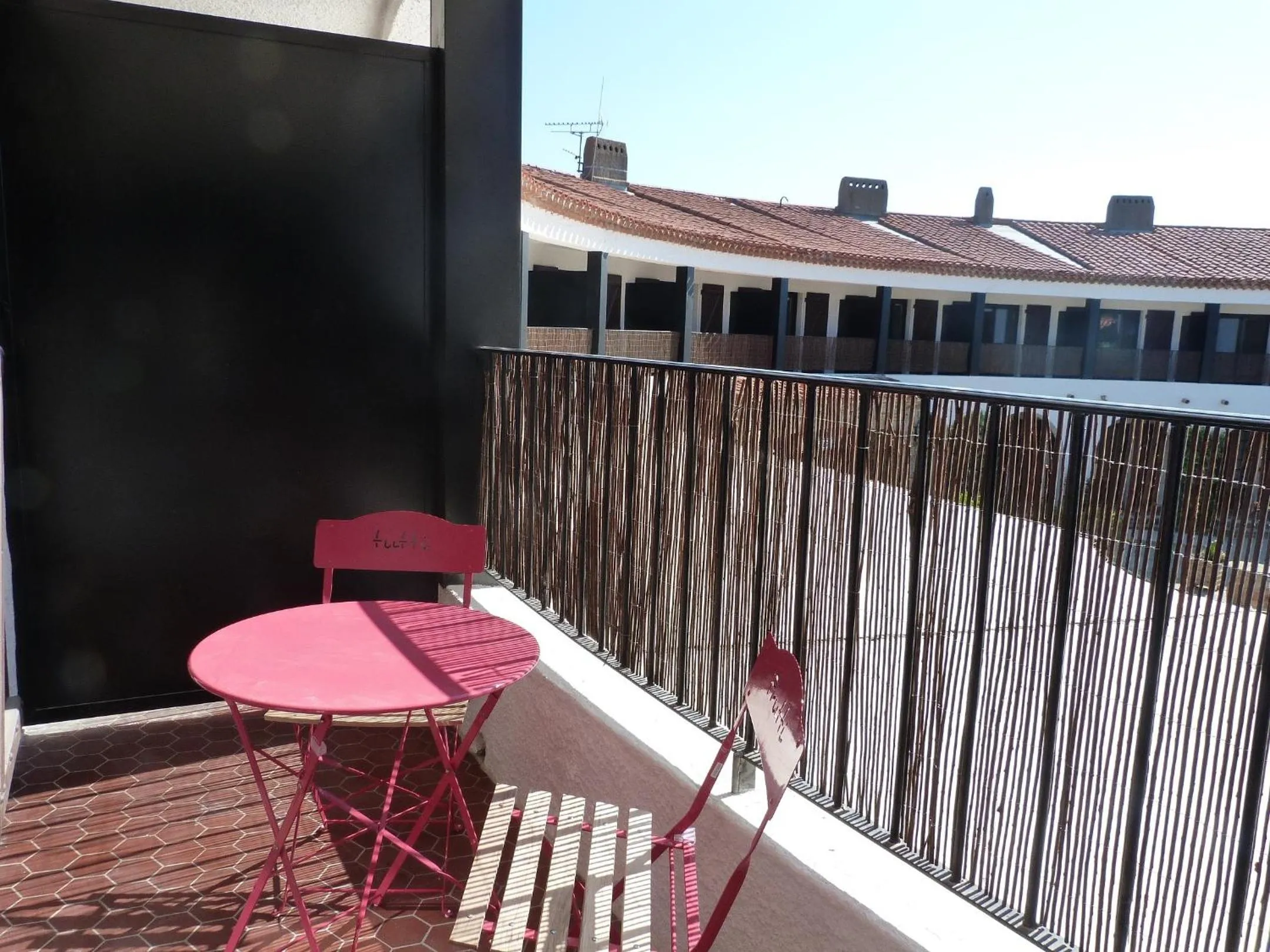 Balcony/Terrace in Logis Hôtel Restaurant Le Top du Roulier