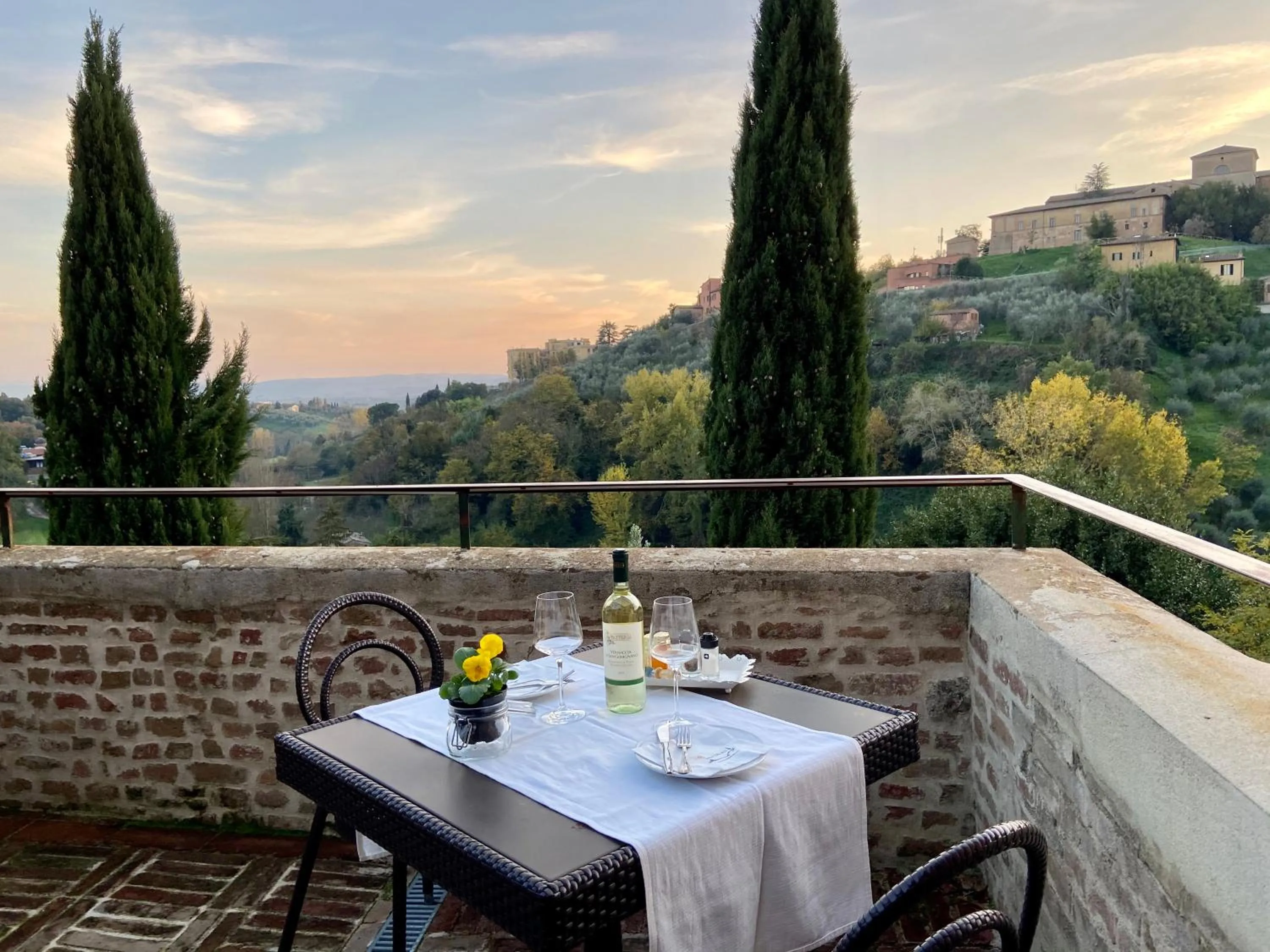 Balcony/Terrace in Villa del Sole Siena