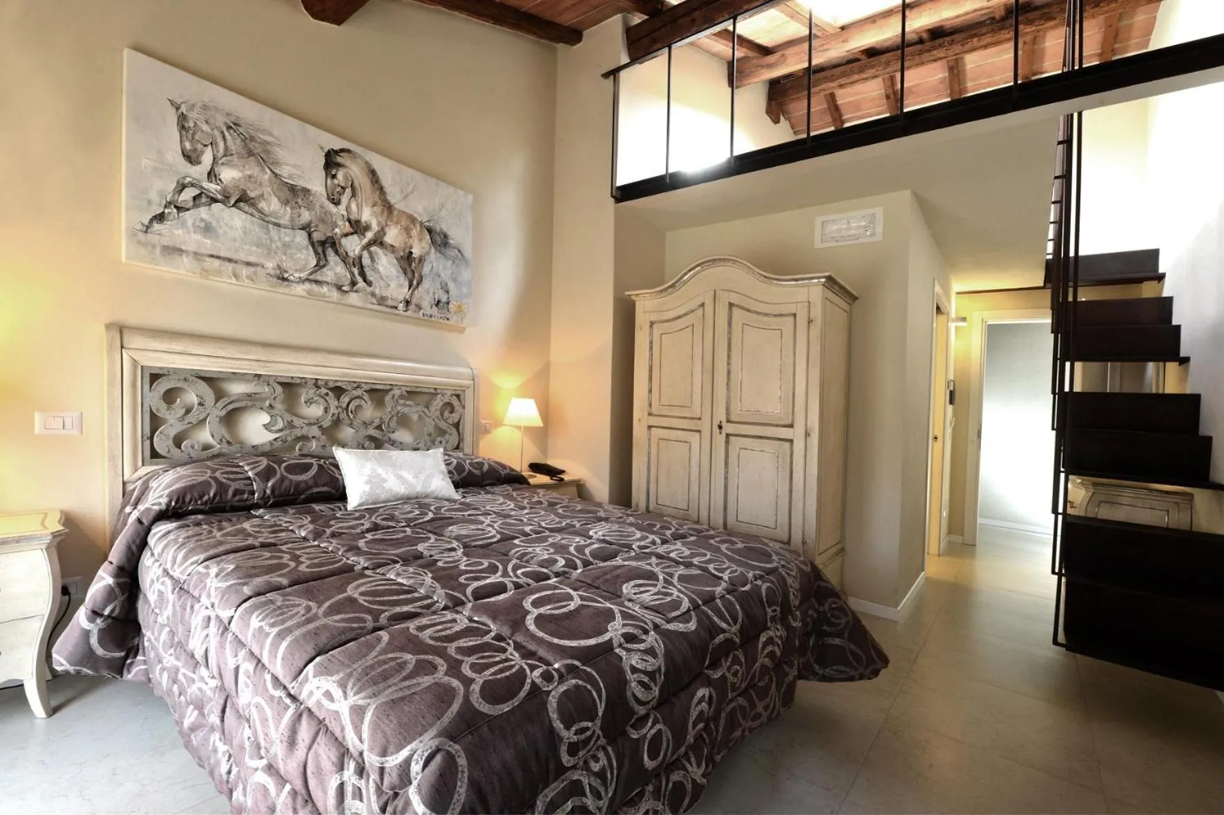 Bed in Villa del Sole Siena