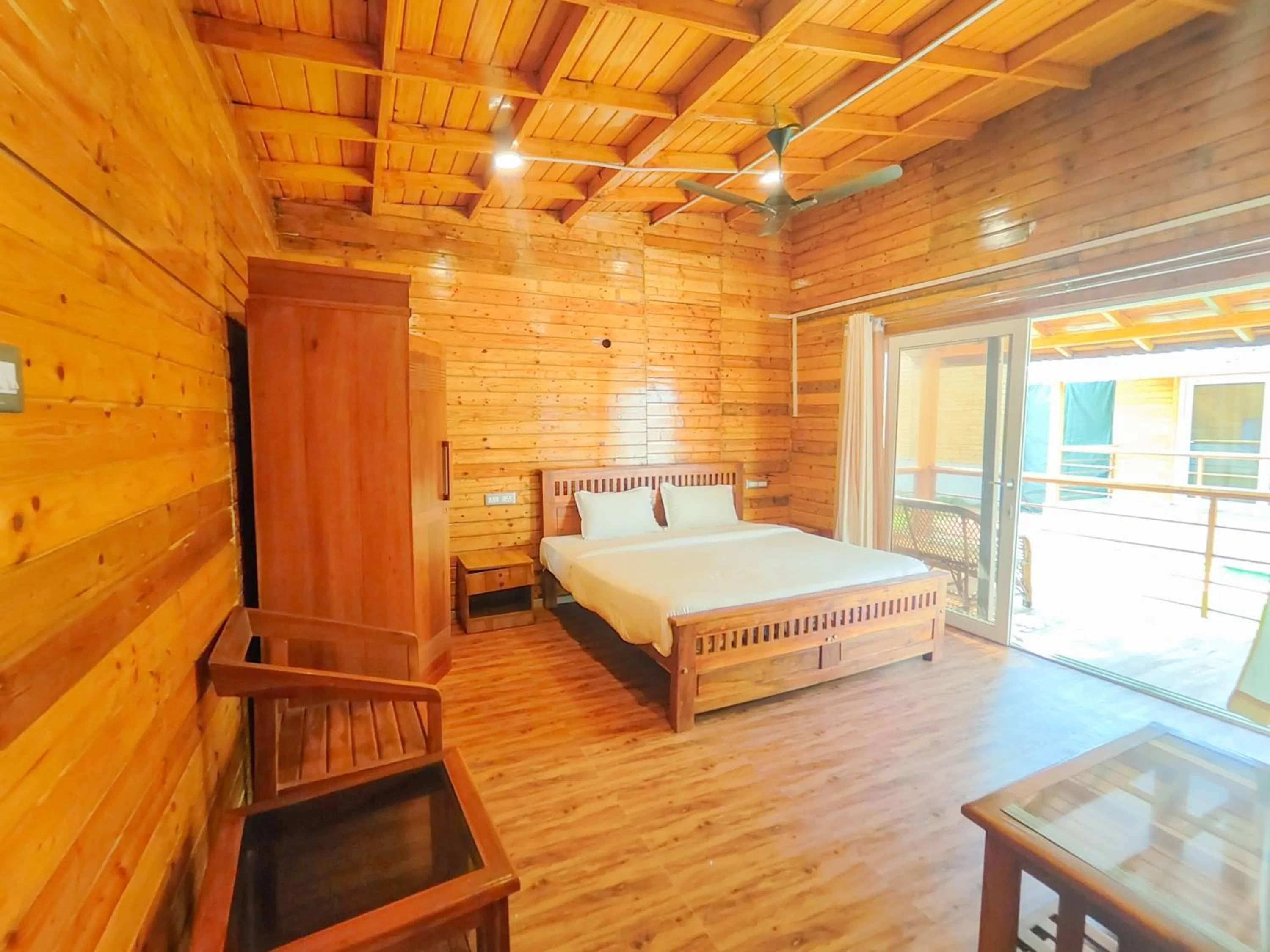 Bed in The O2H Agonda Beach Resort