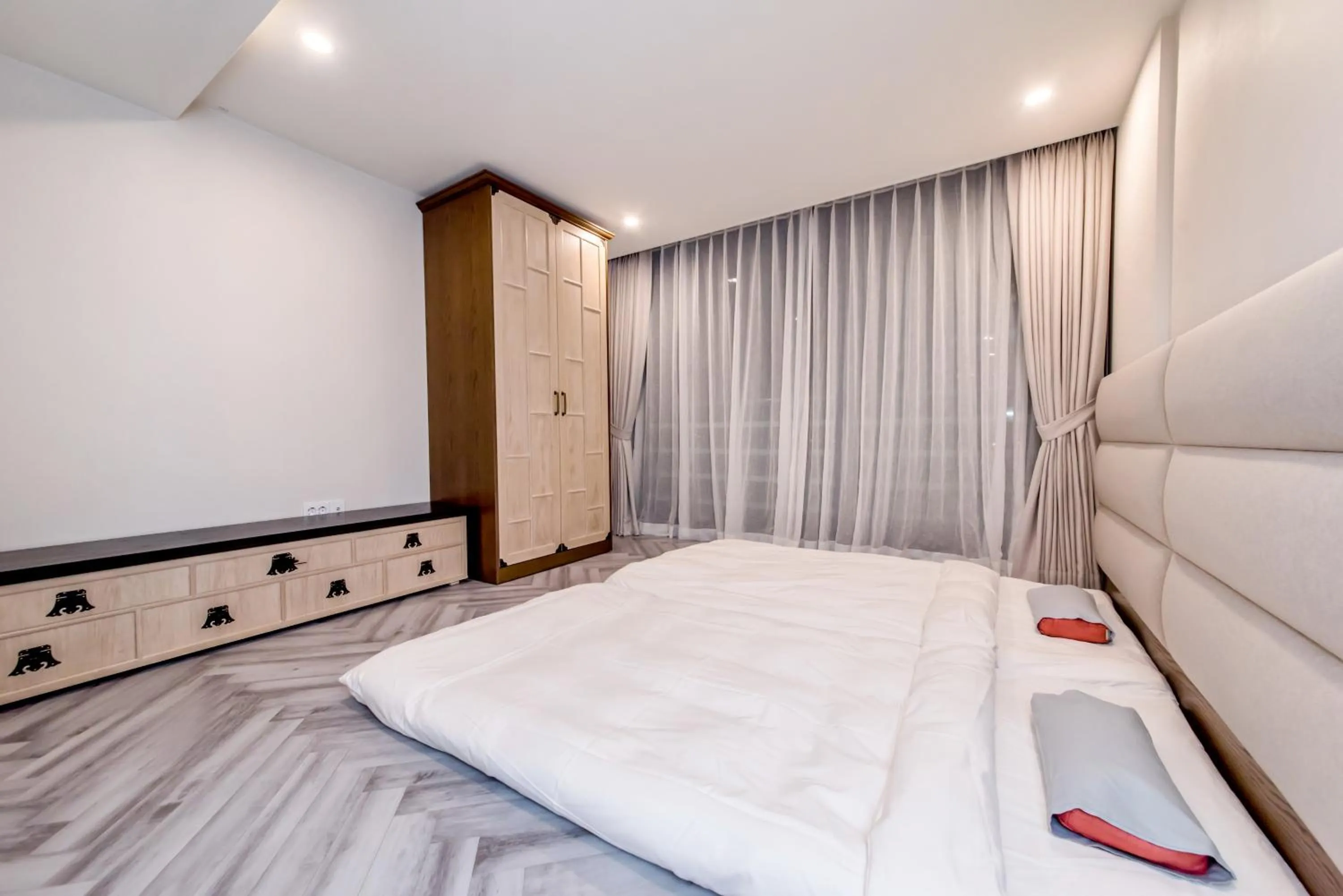 Bed in Marevo Beach Hotel