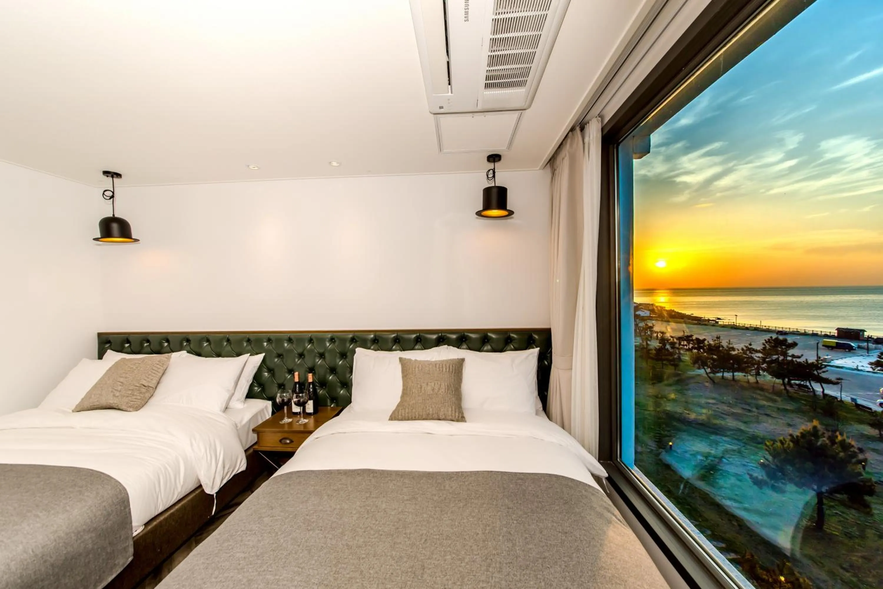 Bed in Marevo Beach Hotel