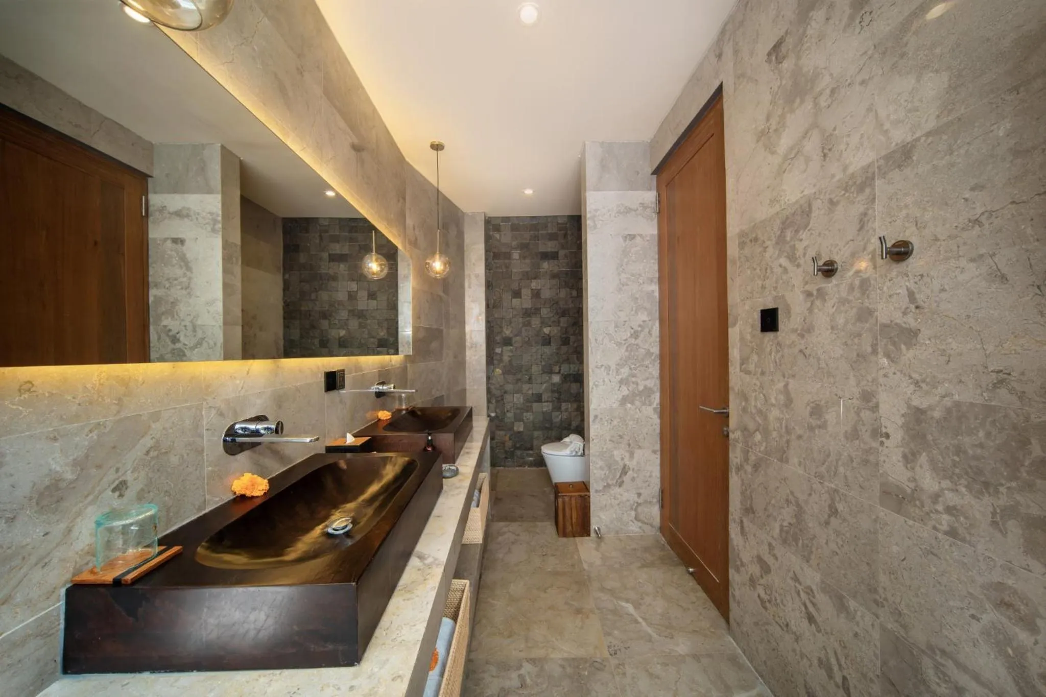 Bathroom in Ayona Villa Canggu by Ini Vie Hospitality
