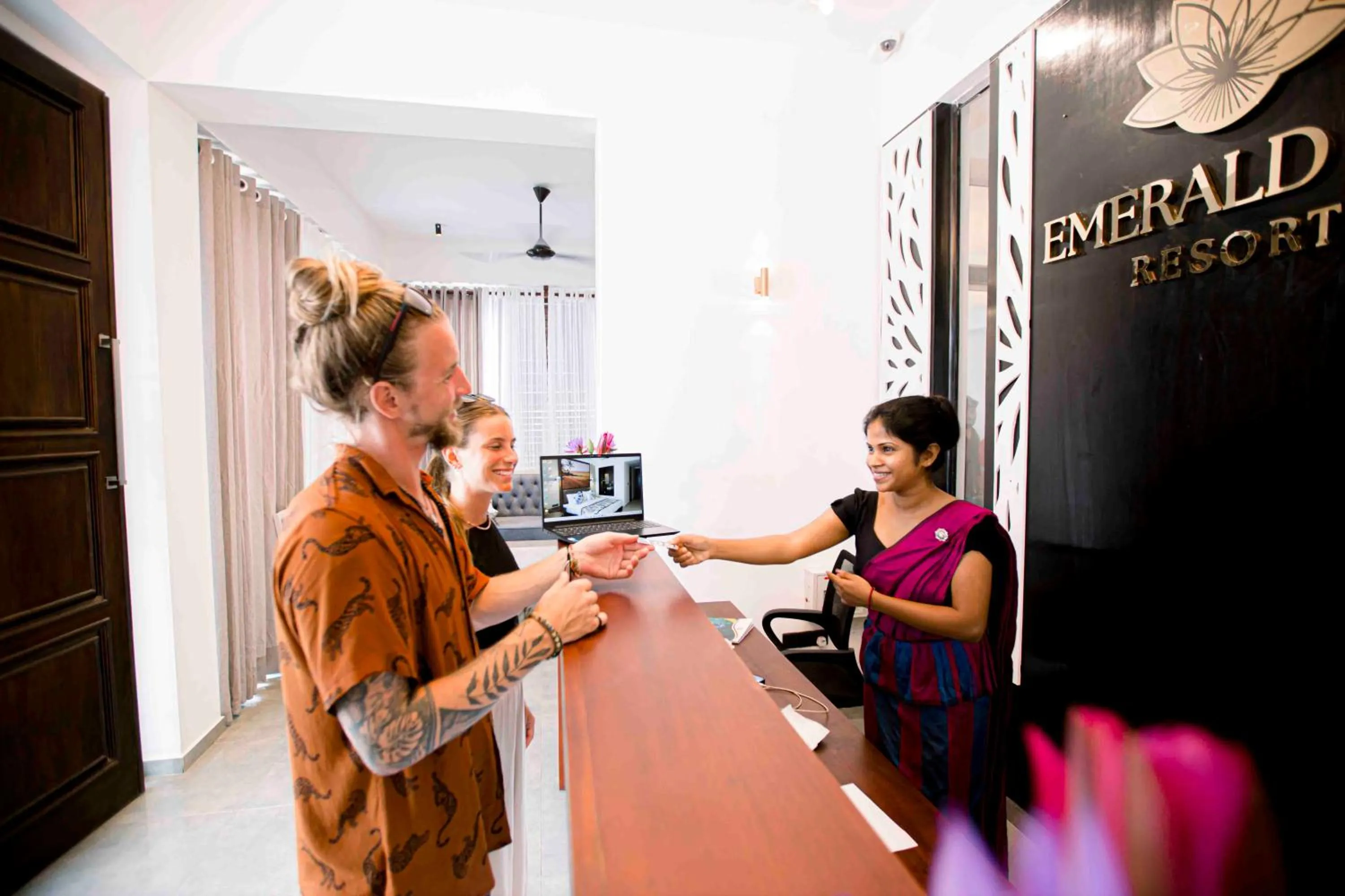 Staff in Emerald Bay Resort Mirissa