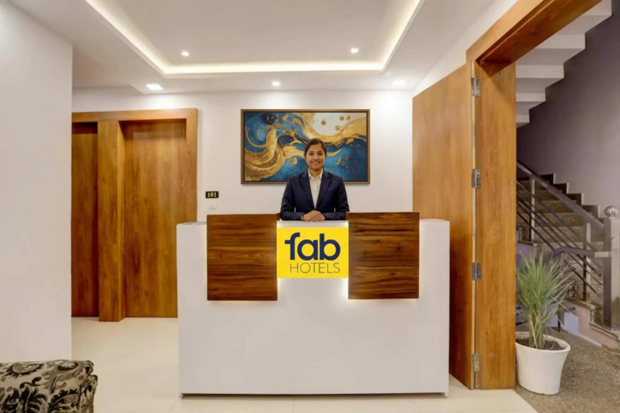 Lobby or reception in FabHotel Oriental