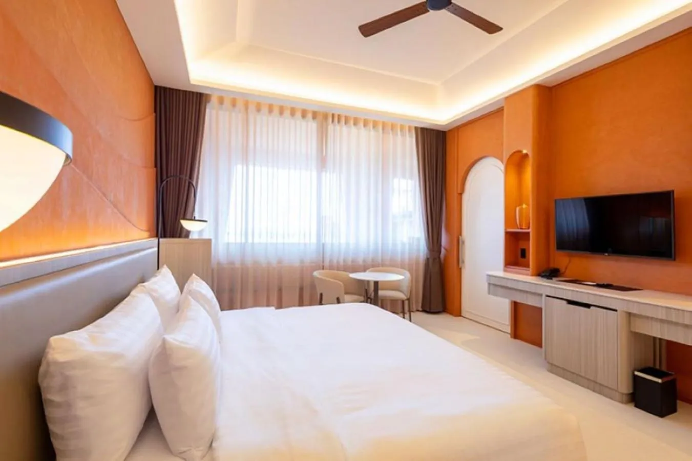 View (from property/room), Bed in Hotel Adam Krabi