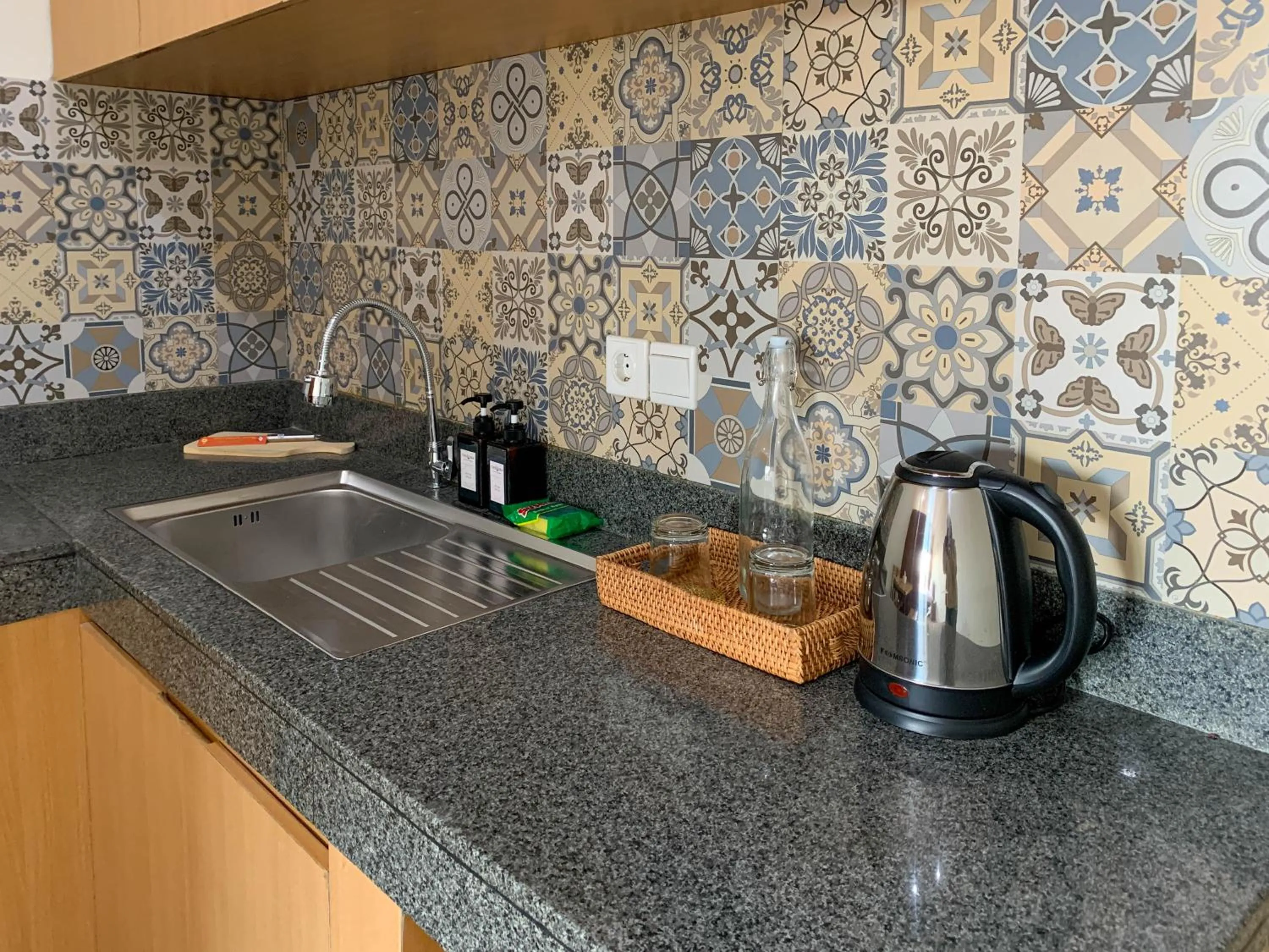 kitchen in Candra Loka Studio & Apartment by The Loka