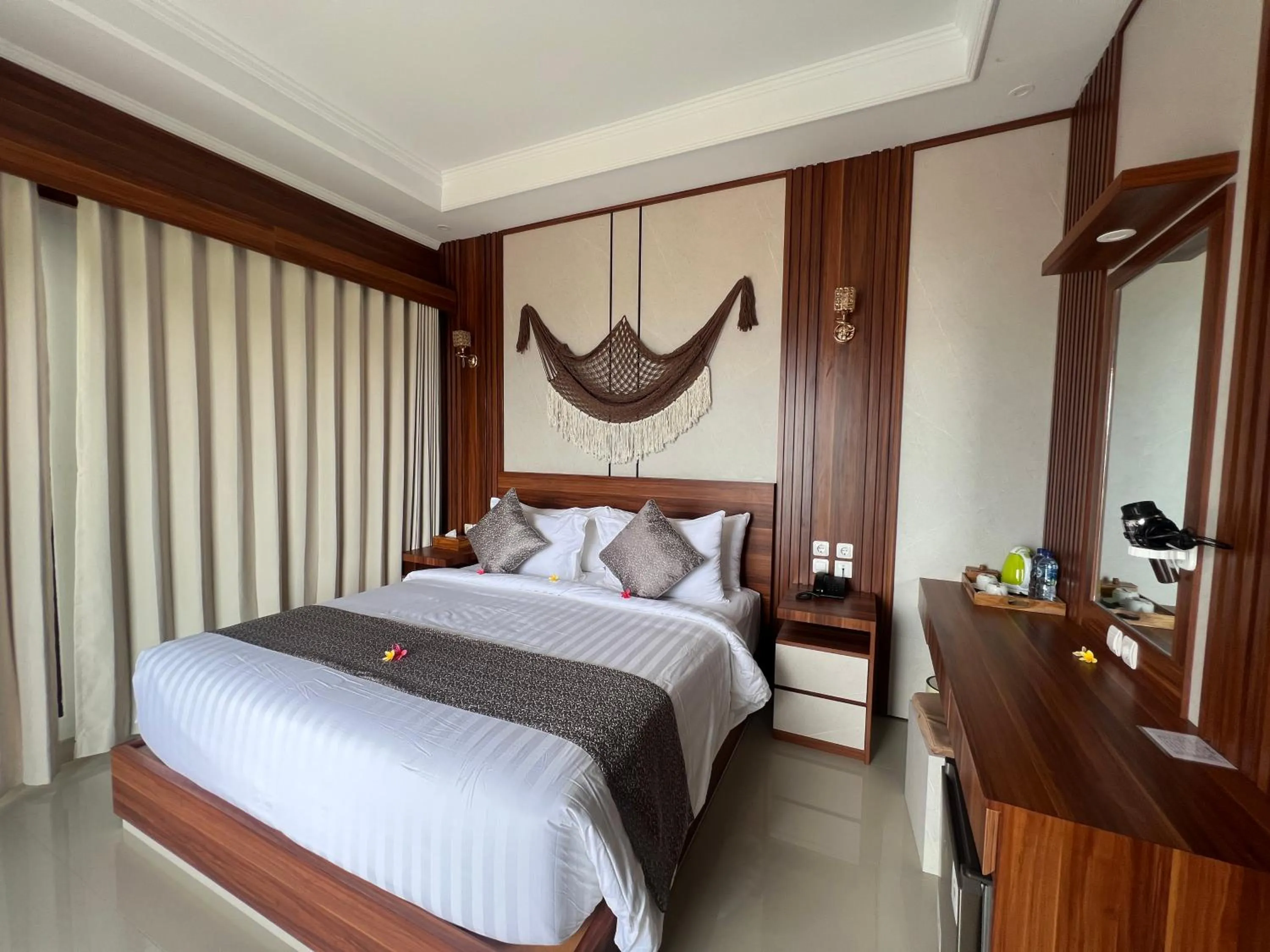 Bed in Grand Yuna Hotel Nusa Penida