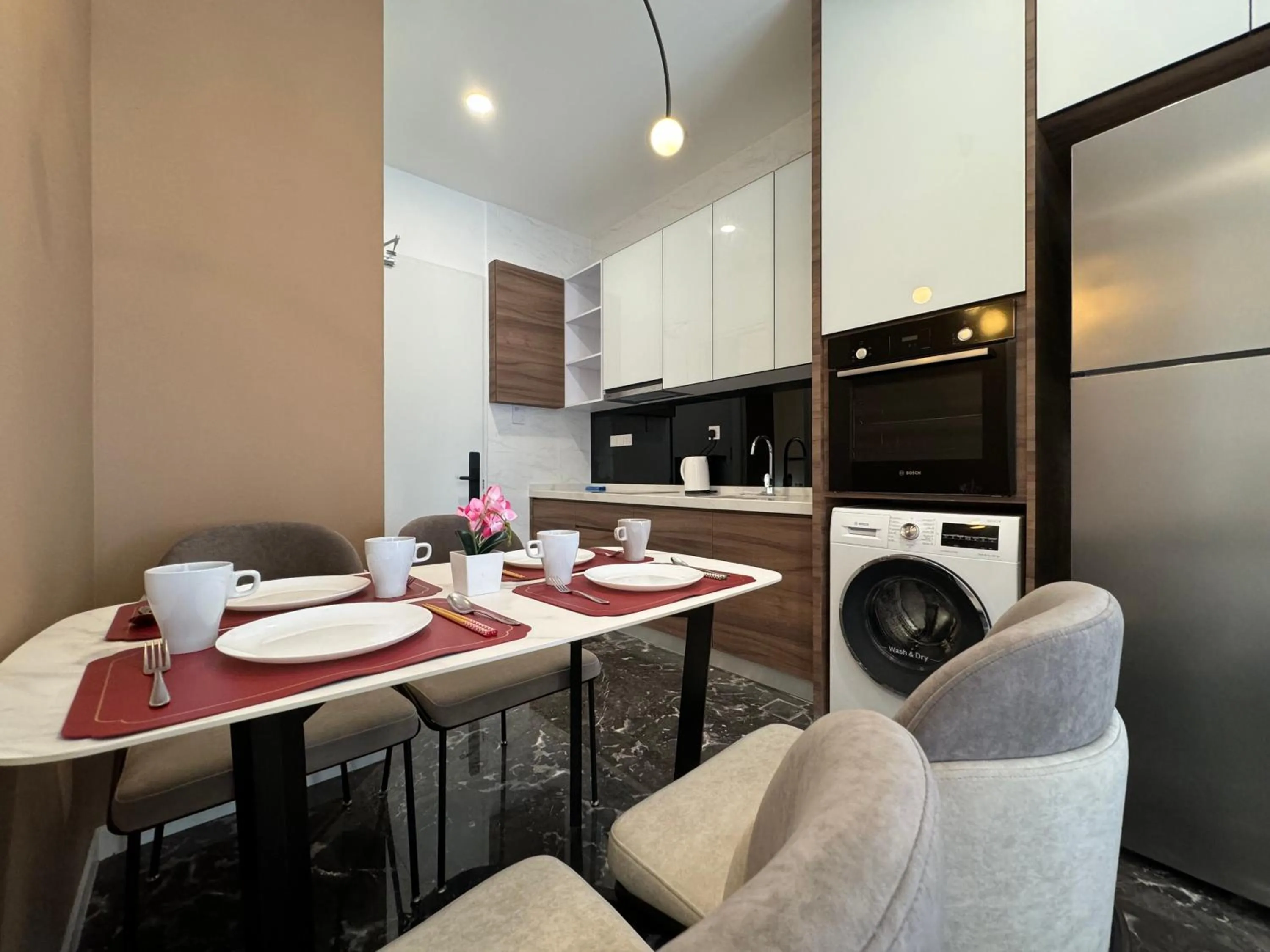Kitchen or kitchenette in Royce KLCC Kuala Lumpur City Centre by Dormeo Destinations