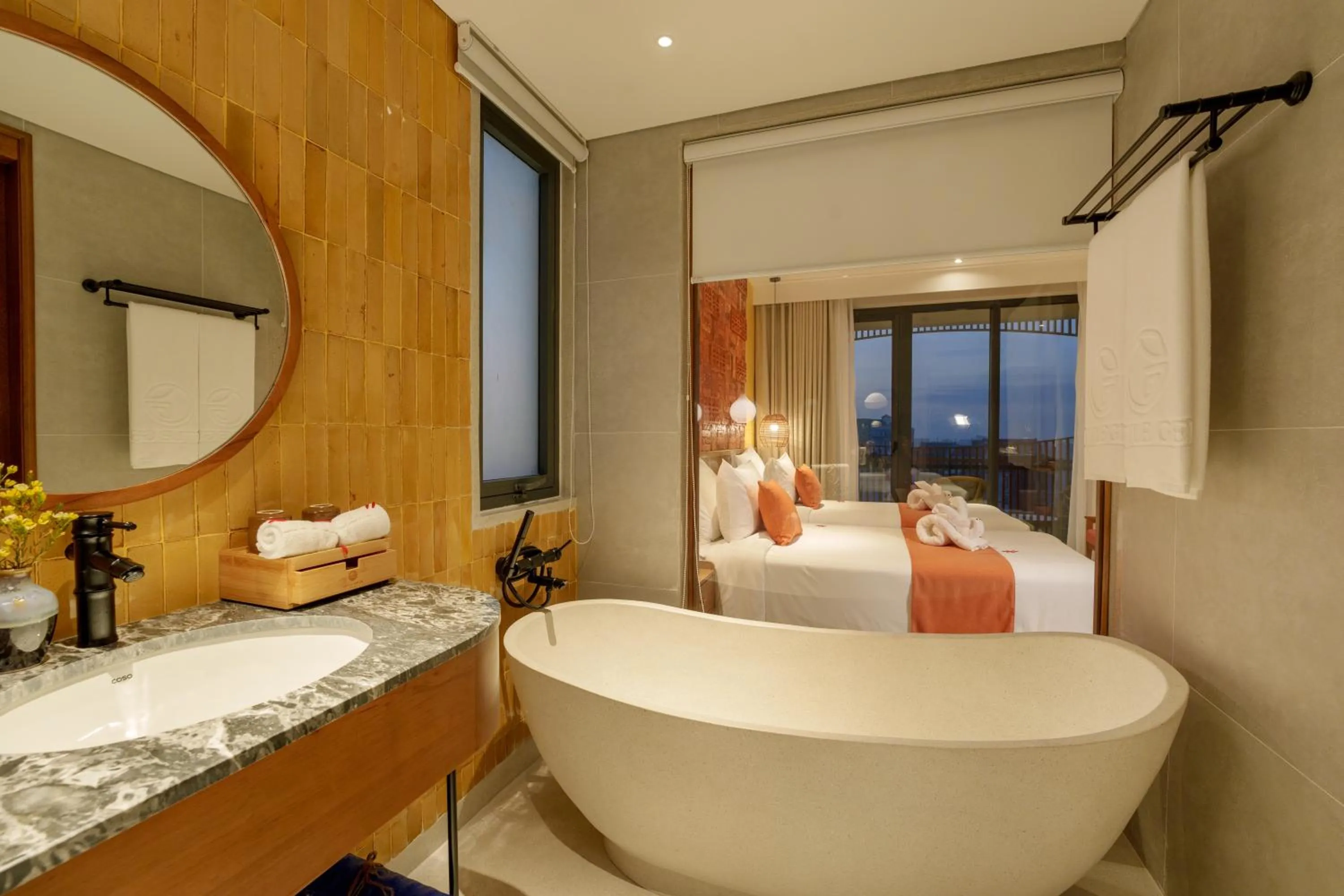 Bathroom, Bed in Little Gem Hoi An Boutique Hotel & Spa