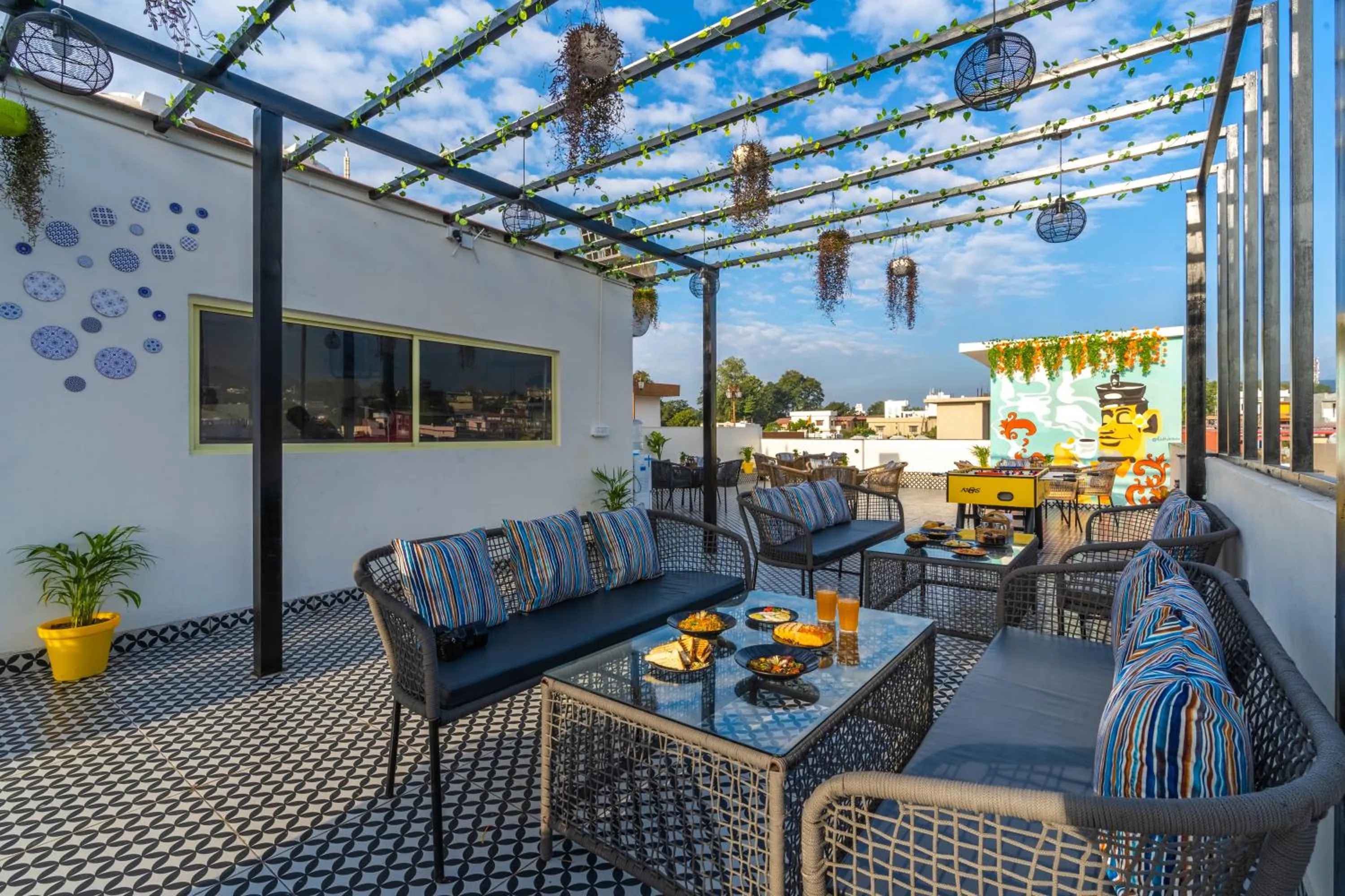 Patio in The Social Stays Dehradun