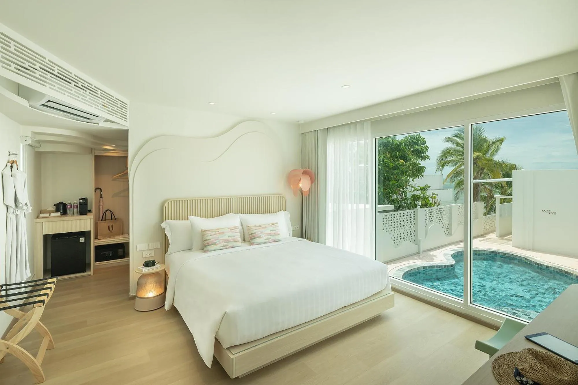 Photo of the whole room, Bed in U Hua Hin