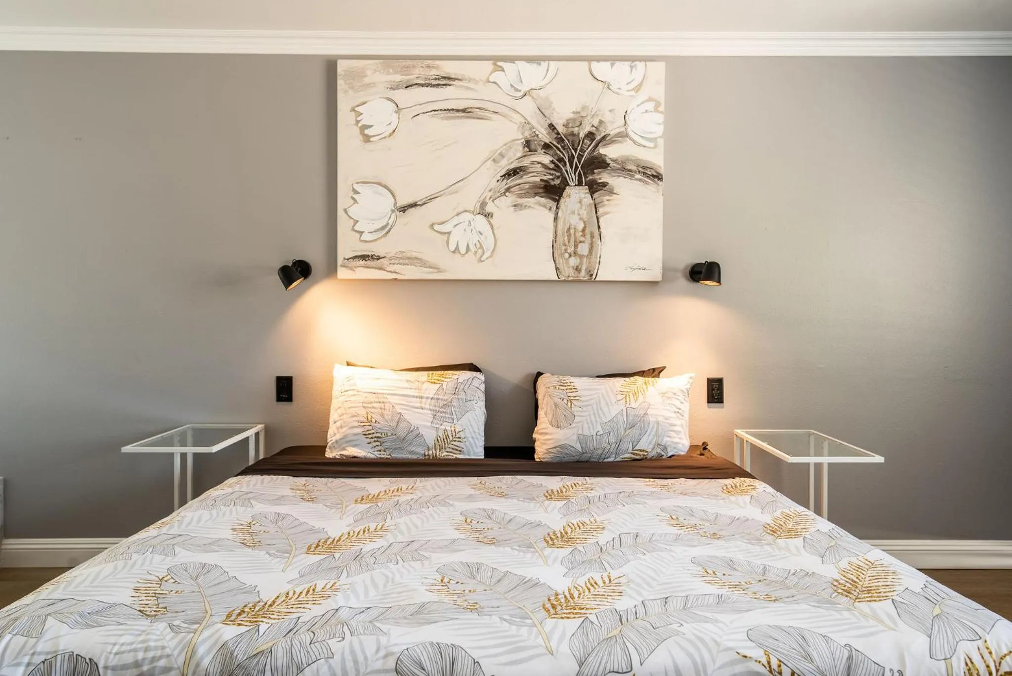 Bed in Big Bear Spa Suites