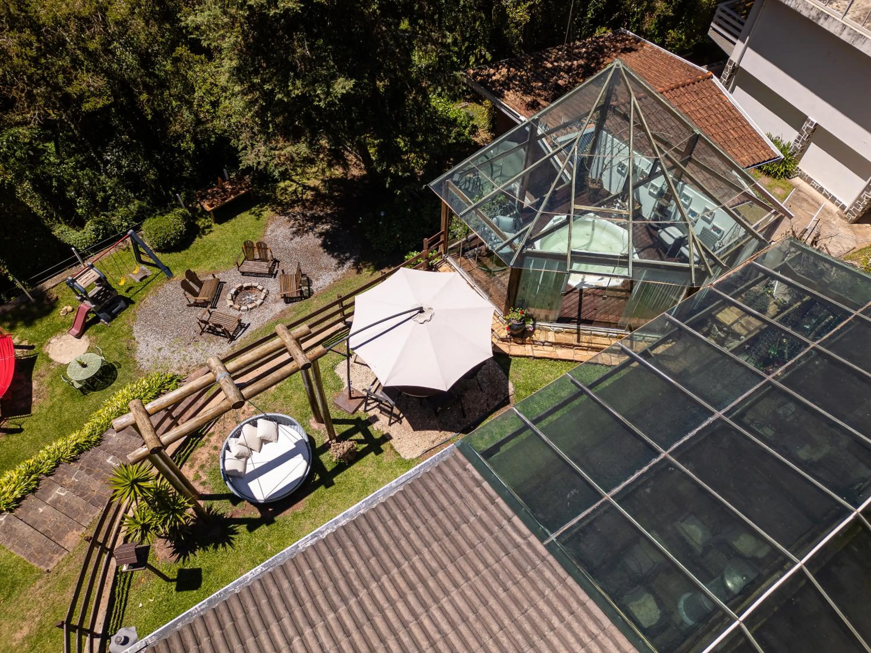 Property building in Pousada Apple House Campos do Jordao