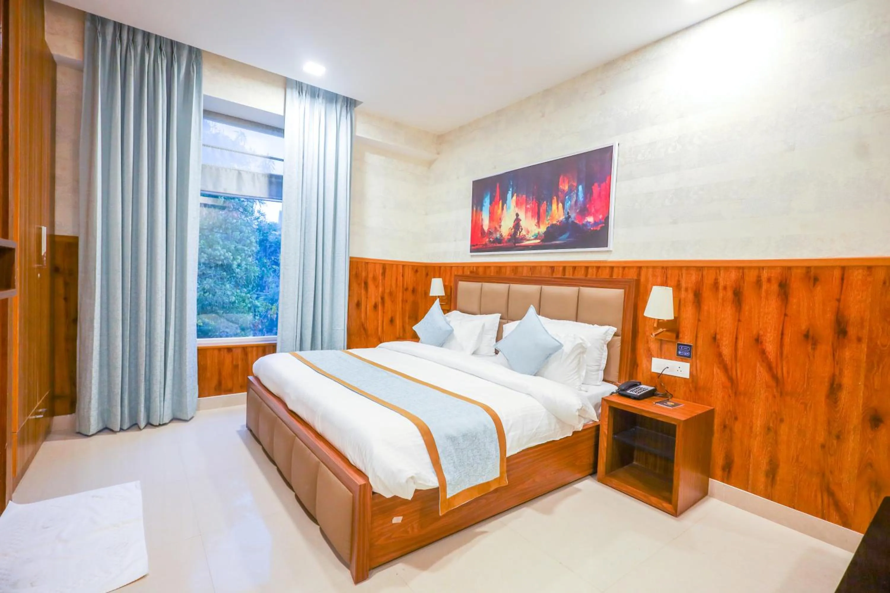 Bedroom, Bed in Clay Inn Hotel, Sohna Road, Sector 49, Gurugram