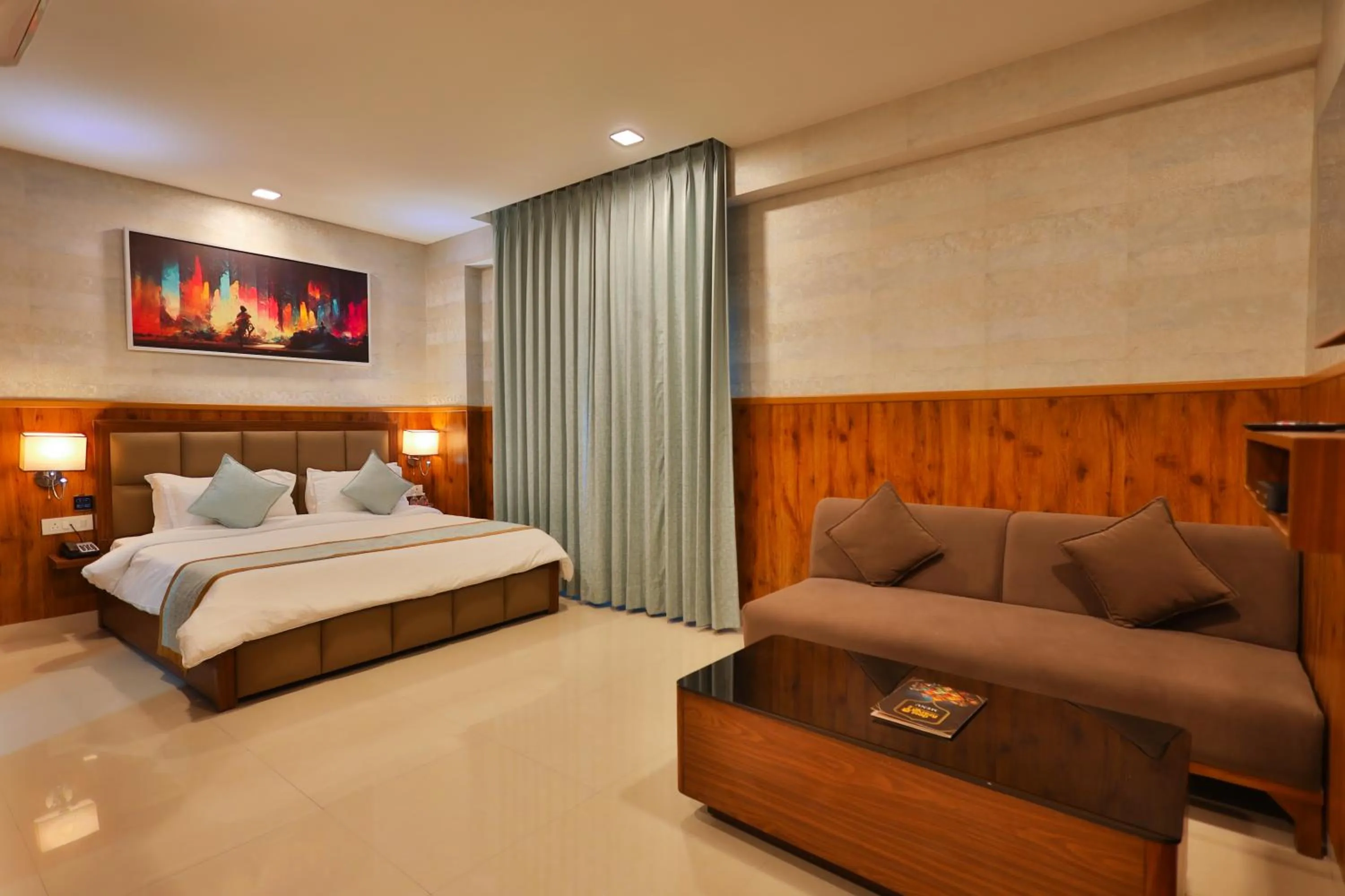 View (from property/room), Bed in Clay Inn Hotel, Sohna Road, Sector 49, Gurugram