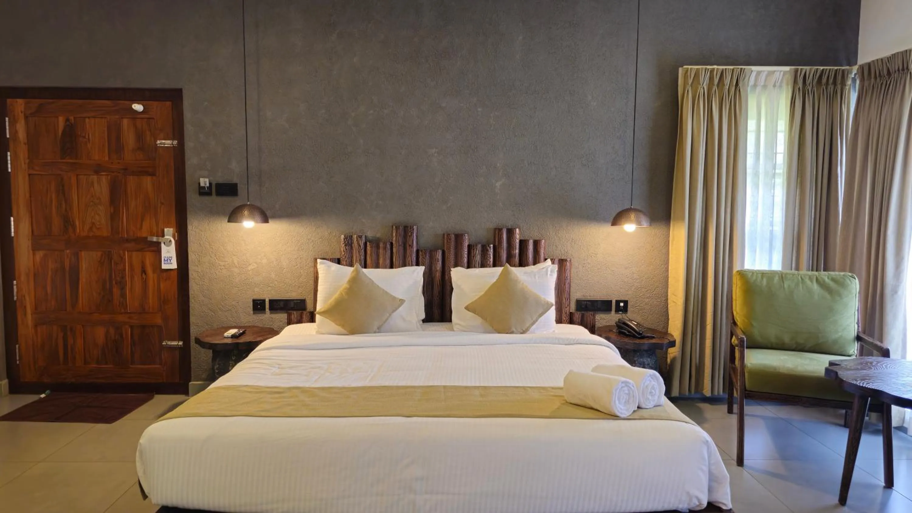 Bed in Maram Resort Mamalakandam