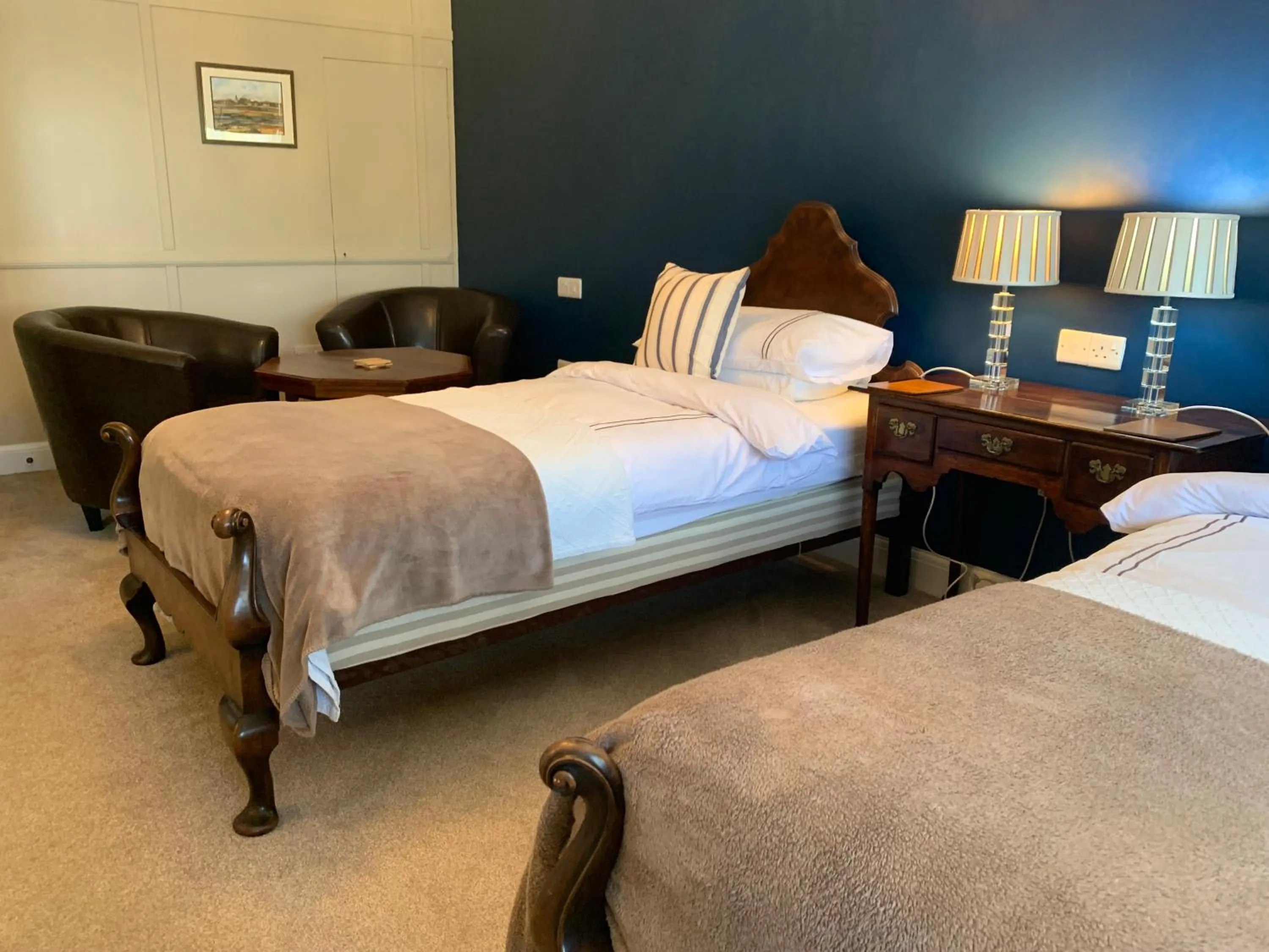 Bedroom, Bed in The Coast Yard B & B and Garden Chalets