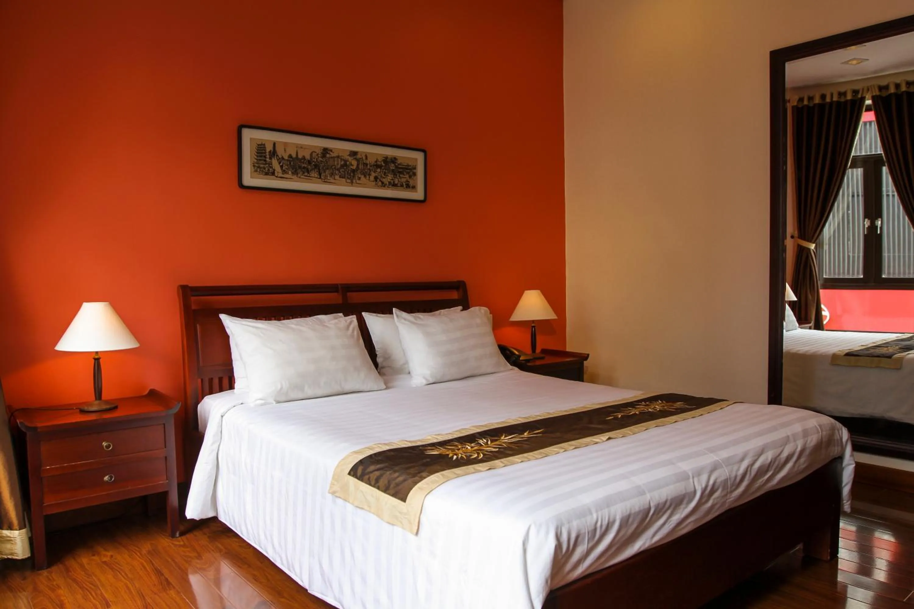 Bed in Nam Bo Boutique Hotel