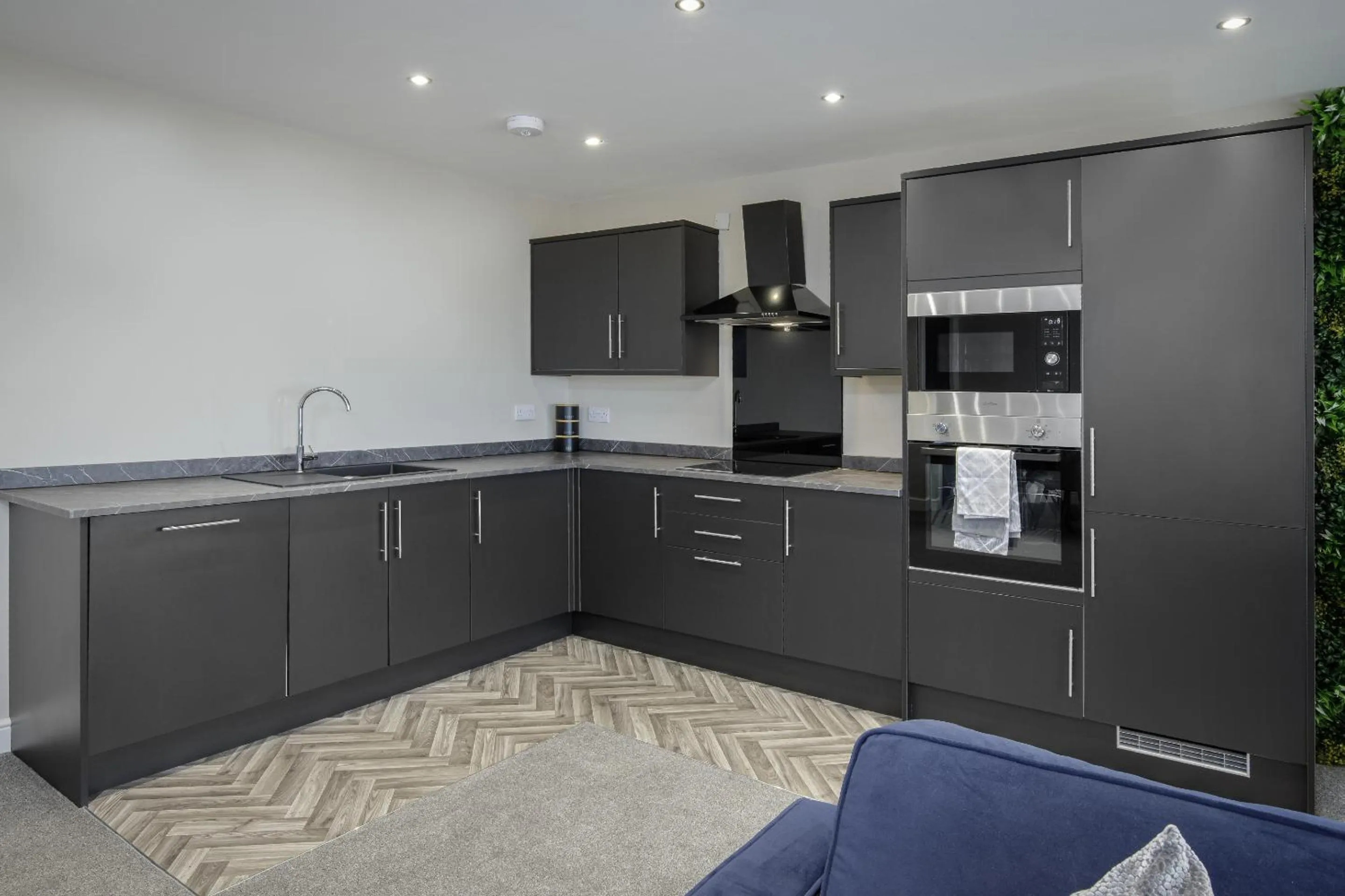 Kitchen or kitchenette in The Blackpool Beach Boutique Apartments