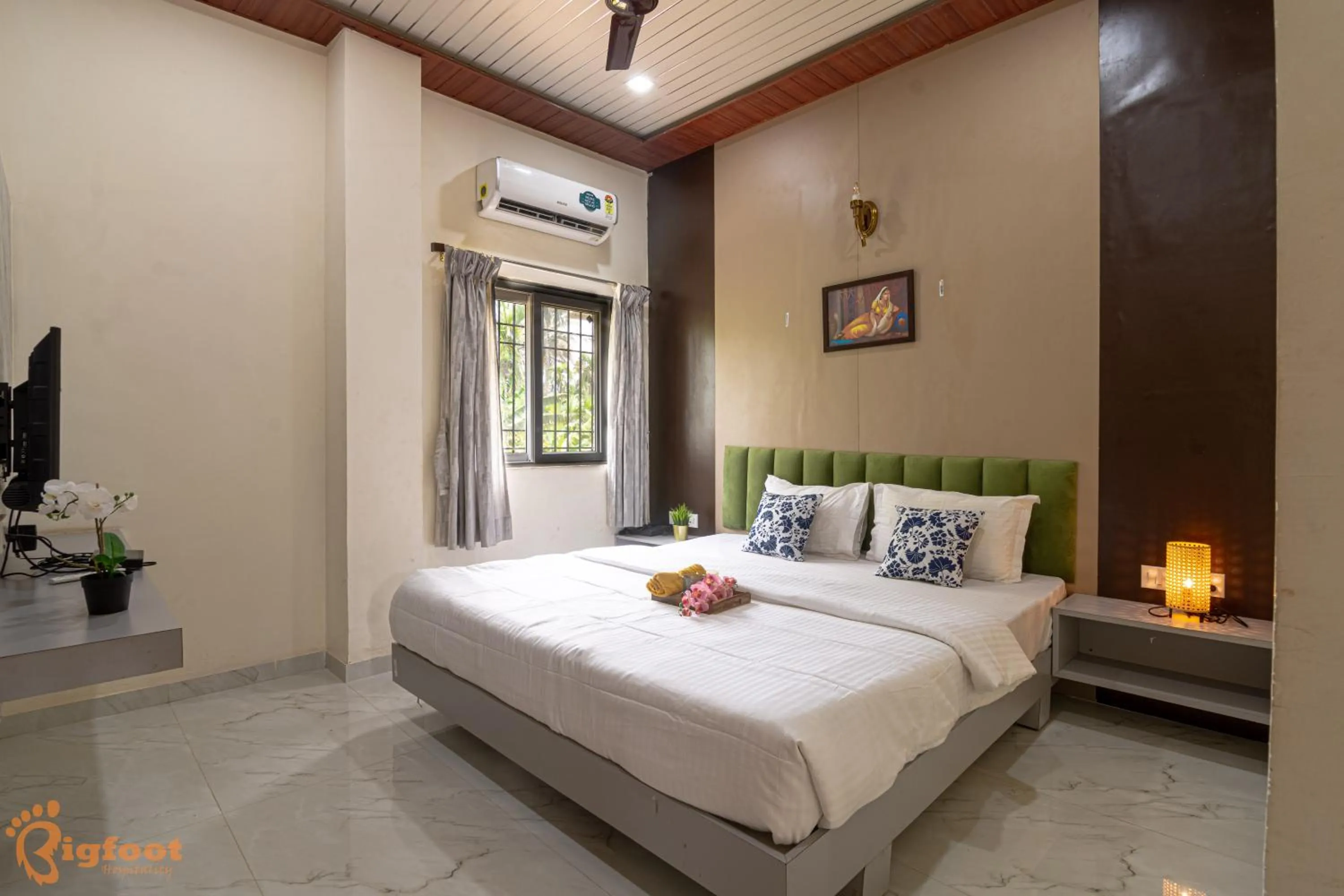 Bed in Arnnas Resort Diveagar