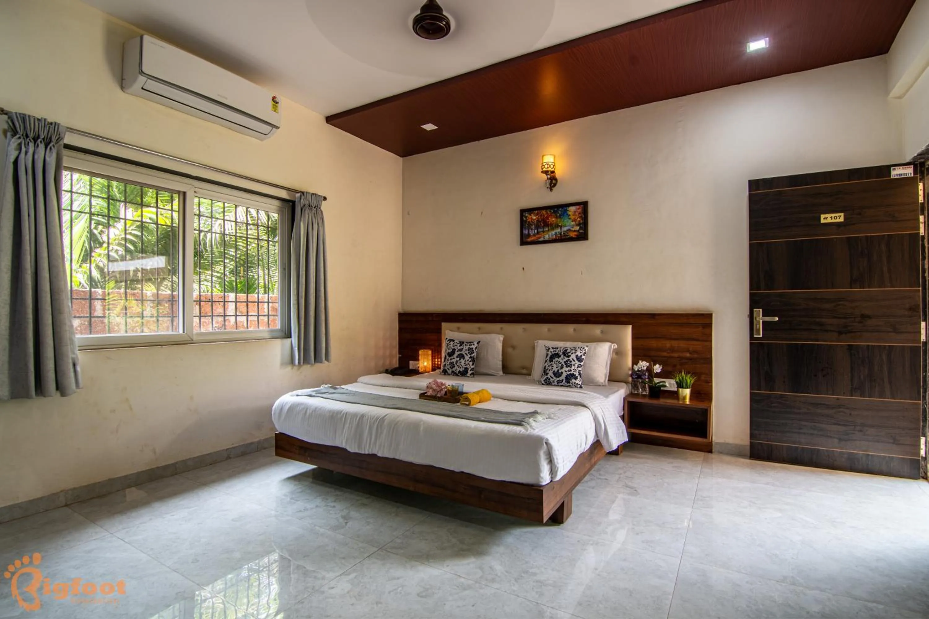 Bed in Arnnas Resort Diveagar