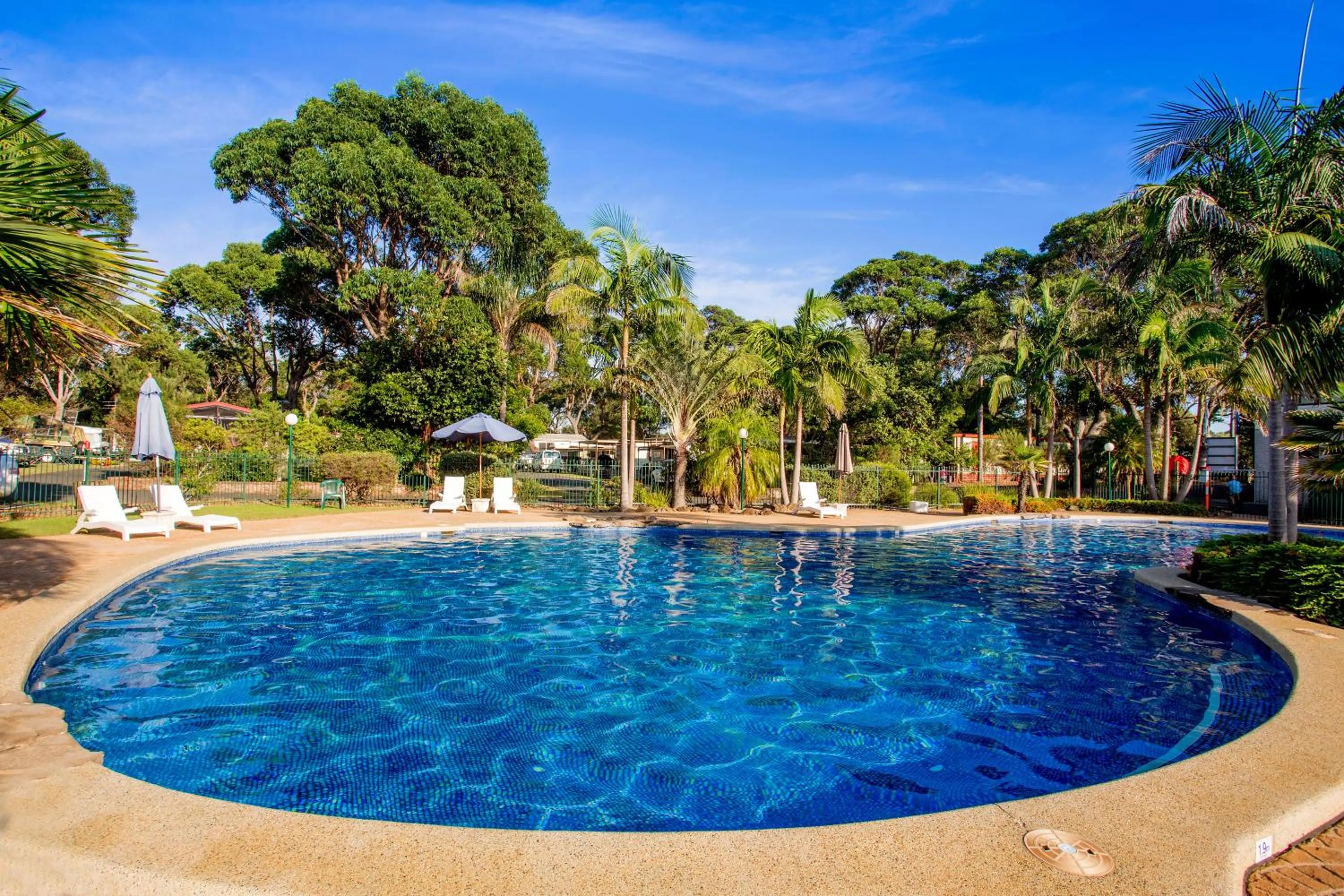 Swimming pool in NRMA Broulee Holiday park