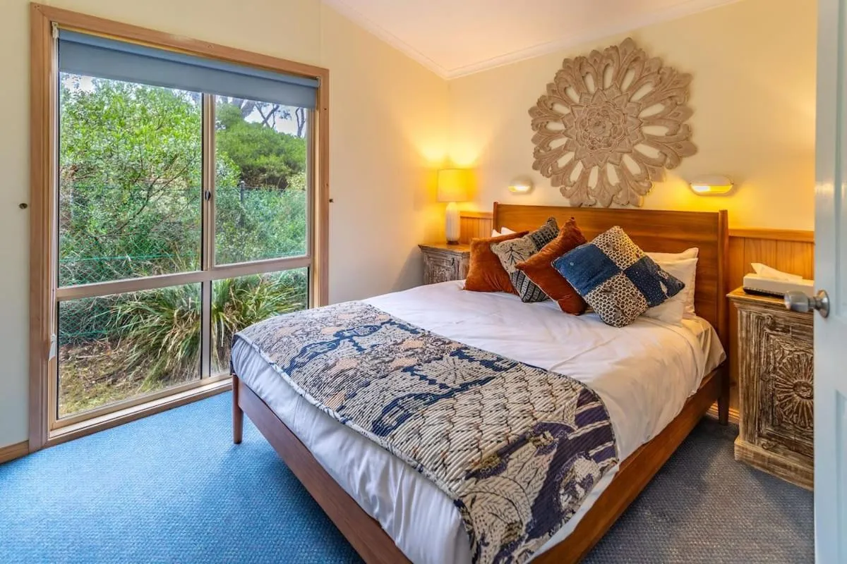 Bed in NRMA Broulee Holiday park