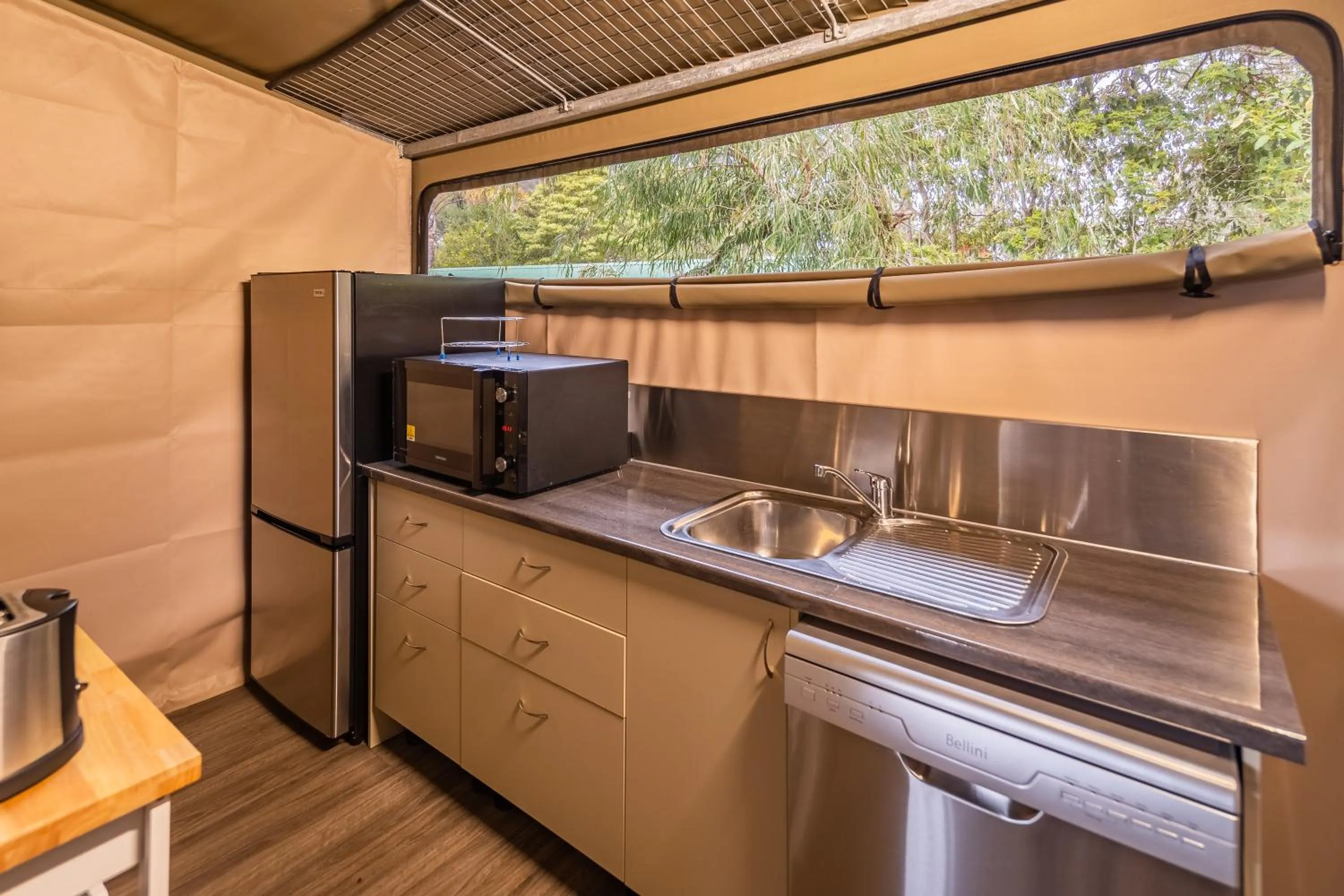 minibar in NRMA Broulee Holiday park