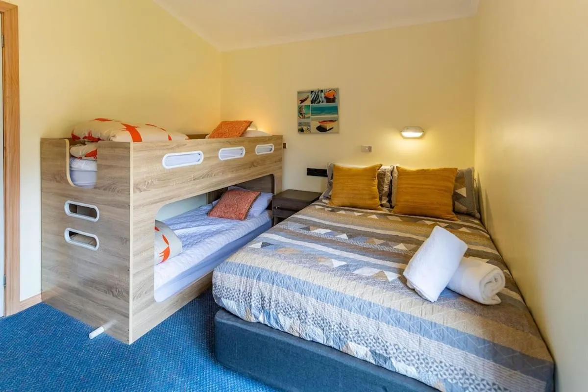 Bed in NRMA Broulee Holiday park
