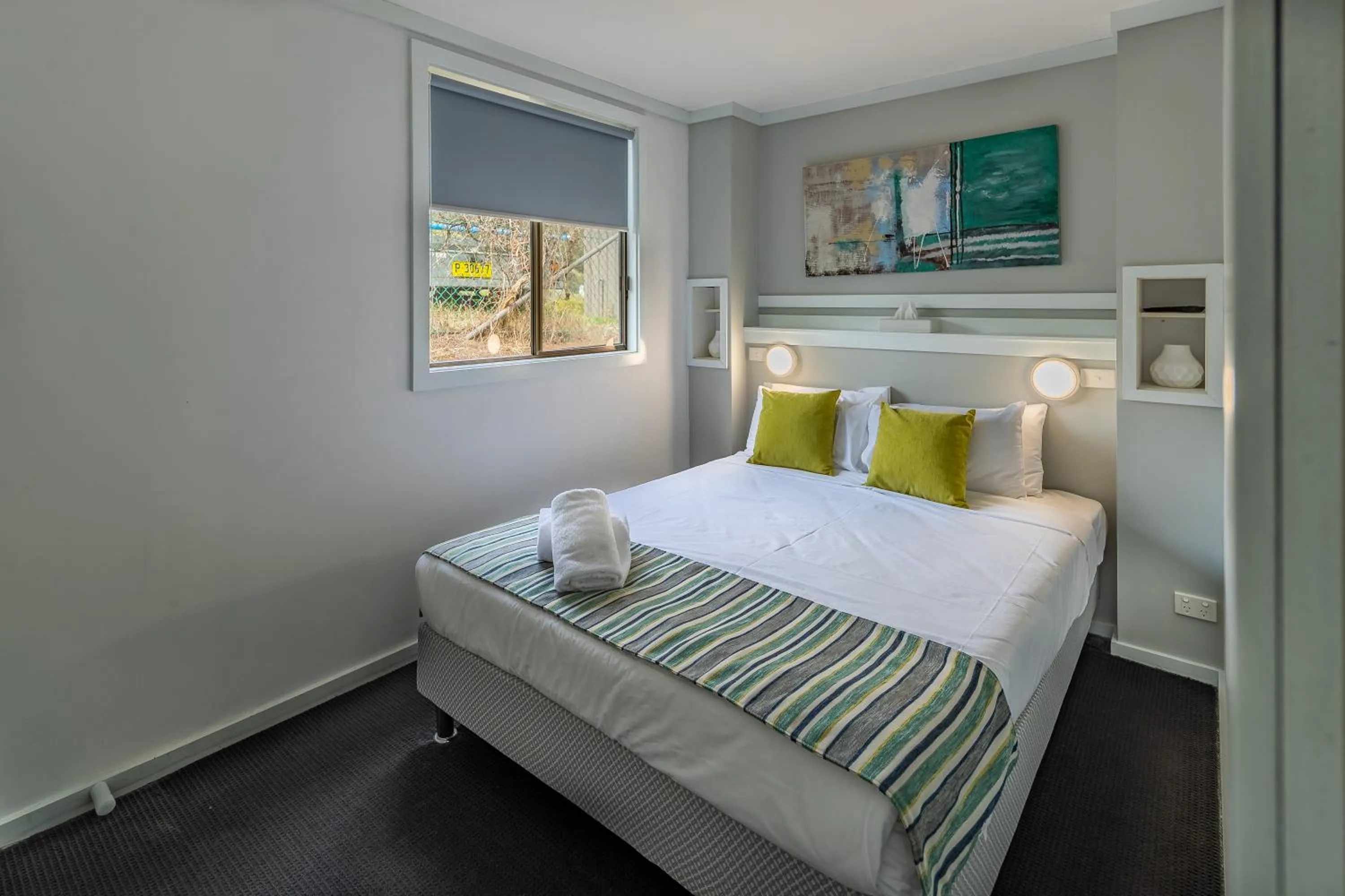 Bedroom, Bed in NRMA Broulee Holiday park