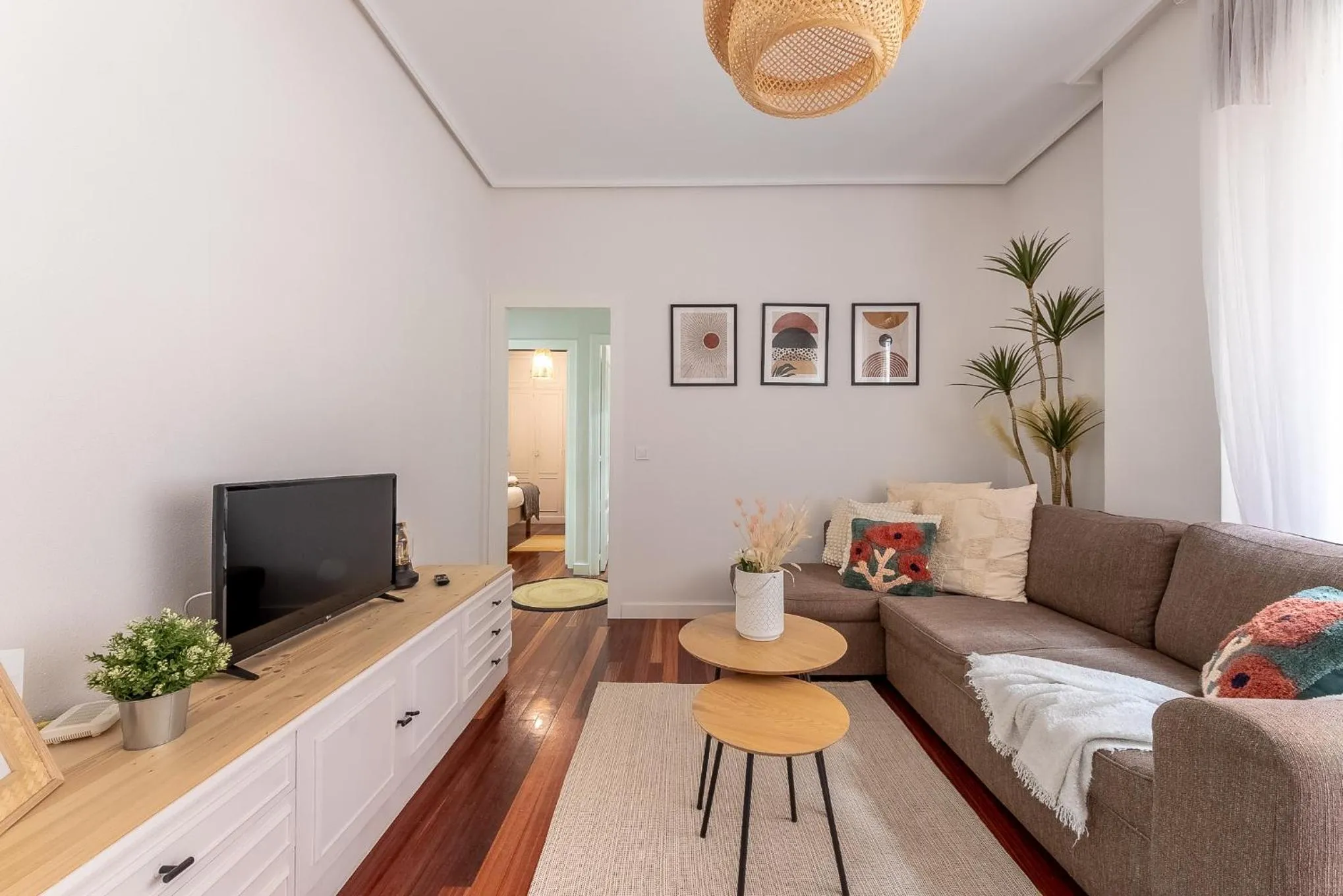 Living room in Confort y buena ubicación - Bilbao centro