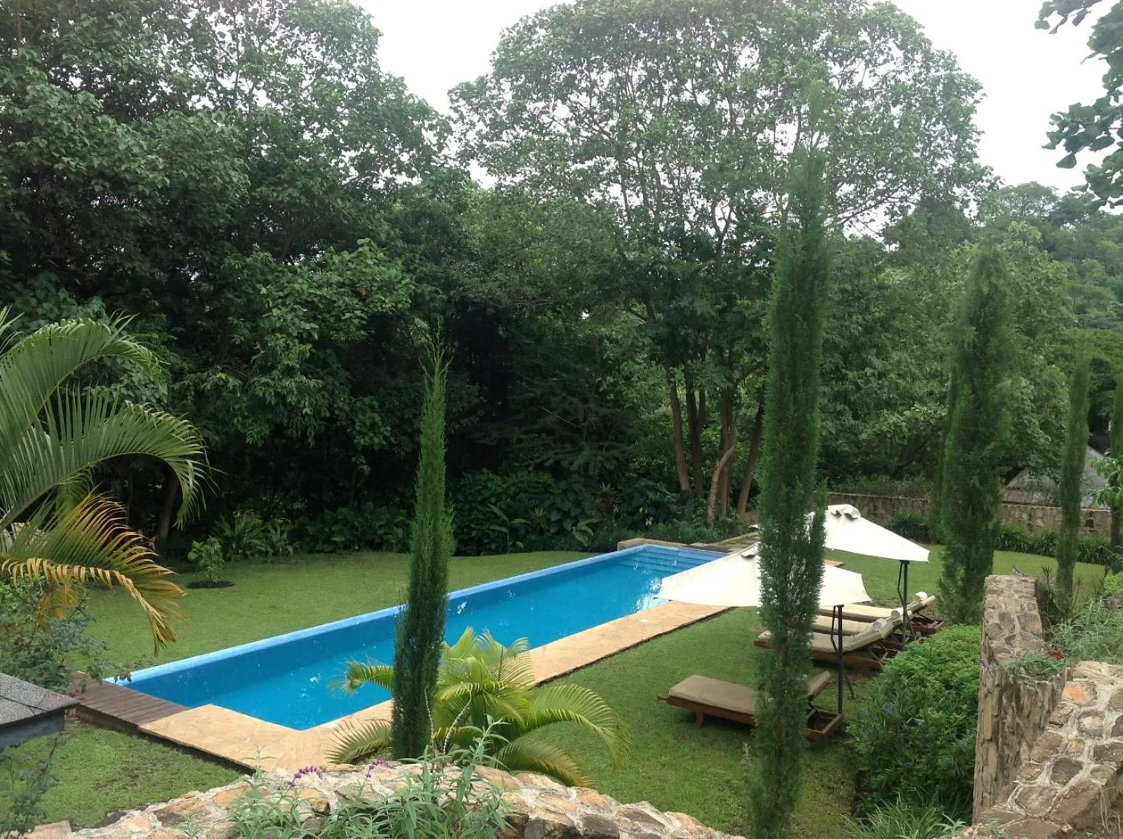 Swimming pool in Lake Duluti Lodge